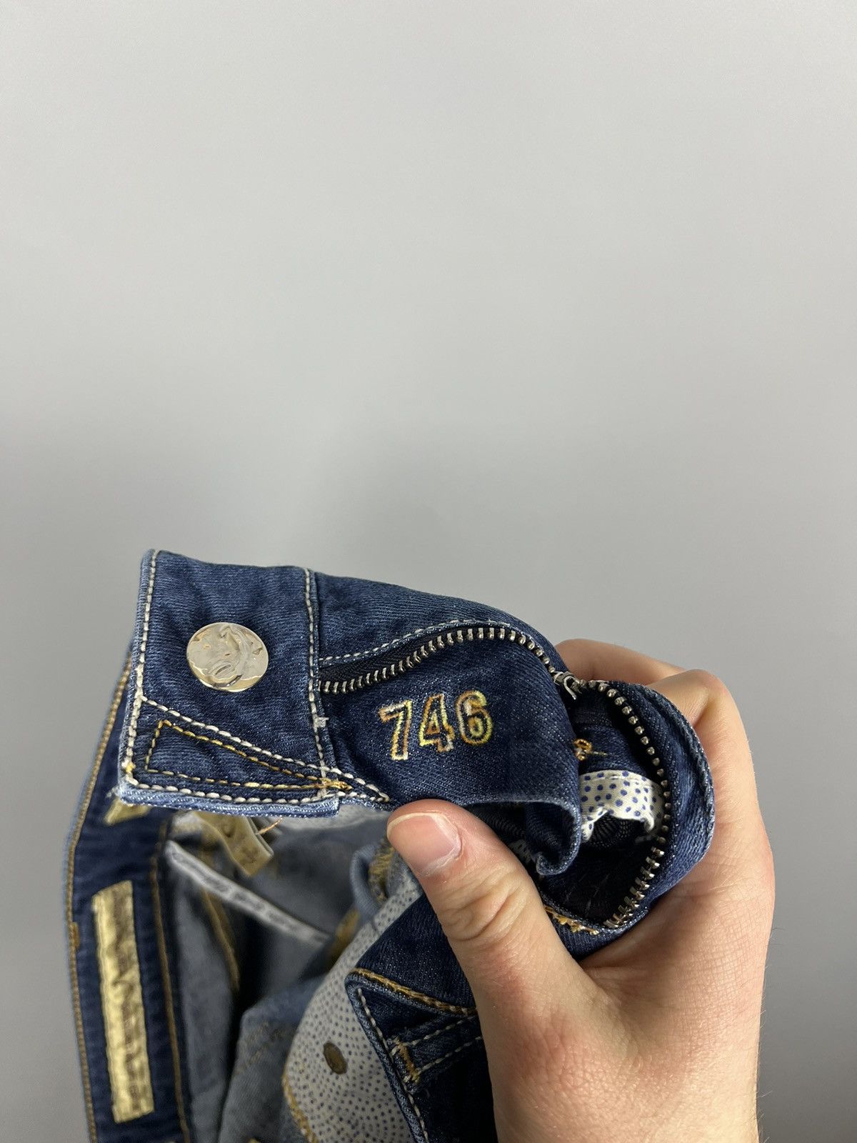 Jacob Cohen Jacob Cohen Jeans ”Girls Save The World” Blue Made in Italy Size 31" - 16 Thumbnail