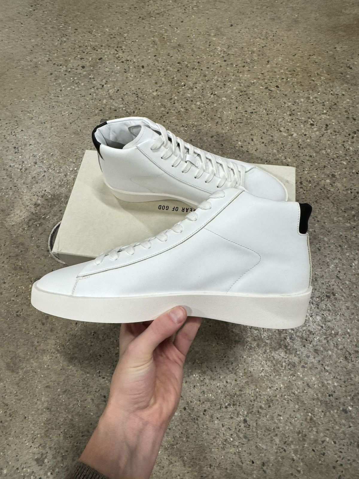 Essentials × Fear of God Fear of God Essentials Tennis High Top Sneaker NEW 325$ Size US 8 / EU 41 - 4 Thumbnail
