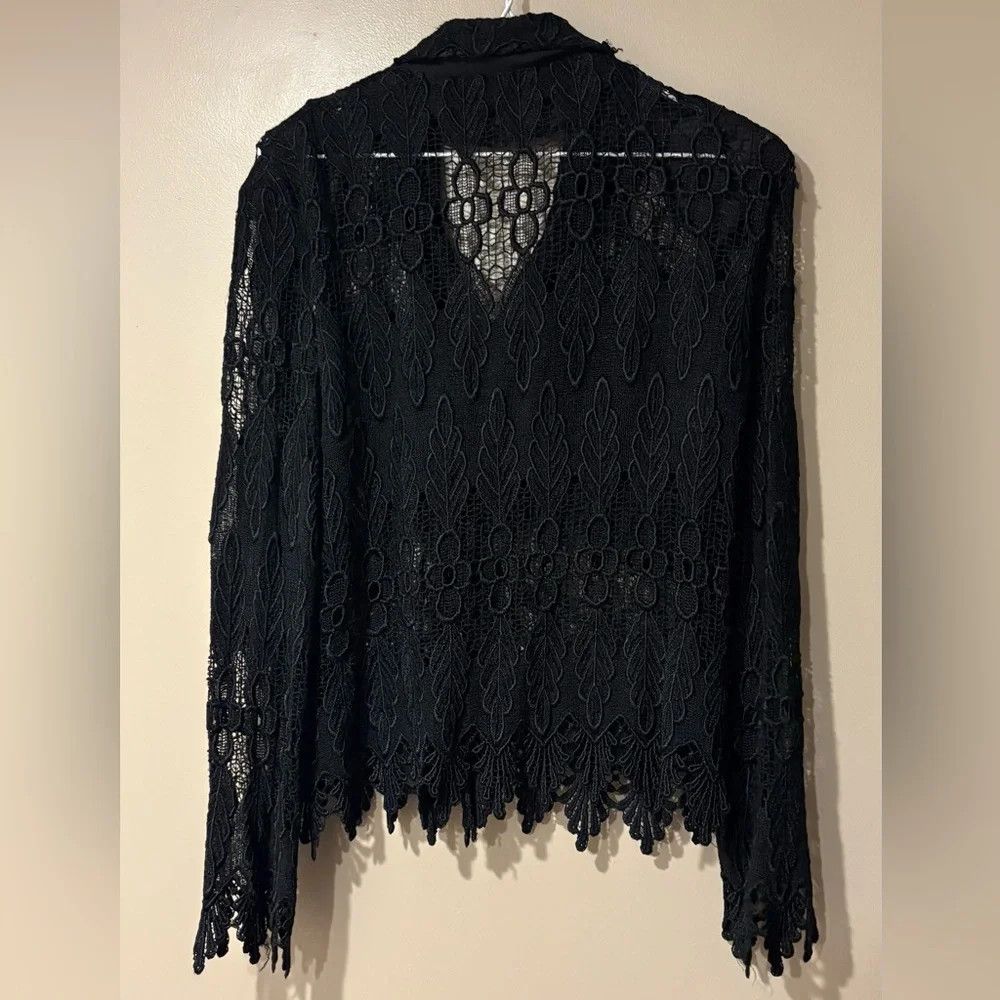 Vintage witchy whimsigoth lace button up cardigan blazer open knit Size XL / US 12-14 / IT 48-50 - 5 Thumbnail