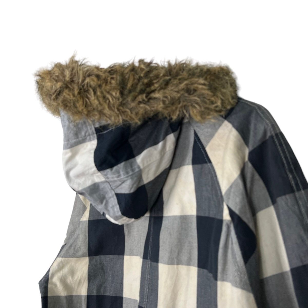 Vintage 🔥 VINTAGE WOOLRICH CHECKER FAUX FUR TRIM BOMBER JACKET Size US M / EU 48-50 / 2 - 9 Thumbnail