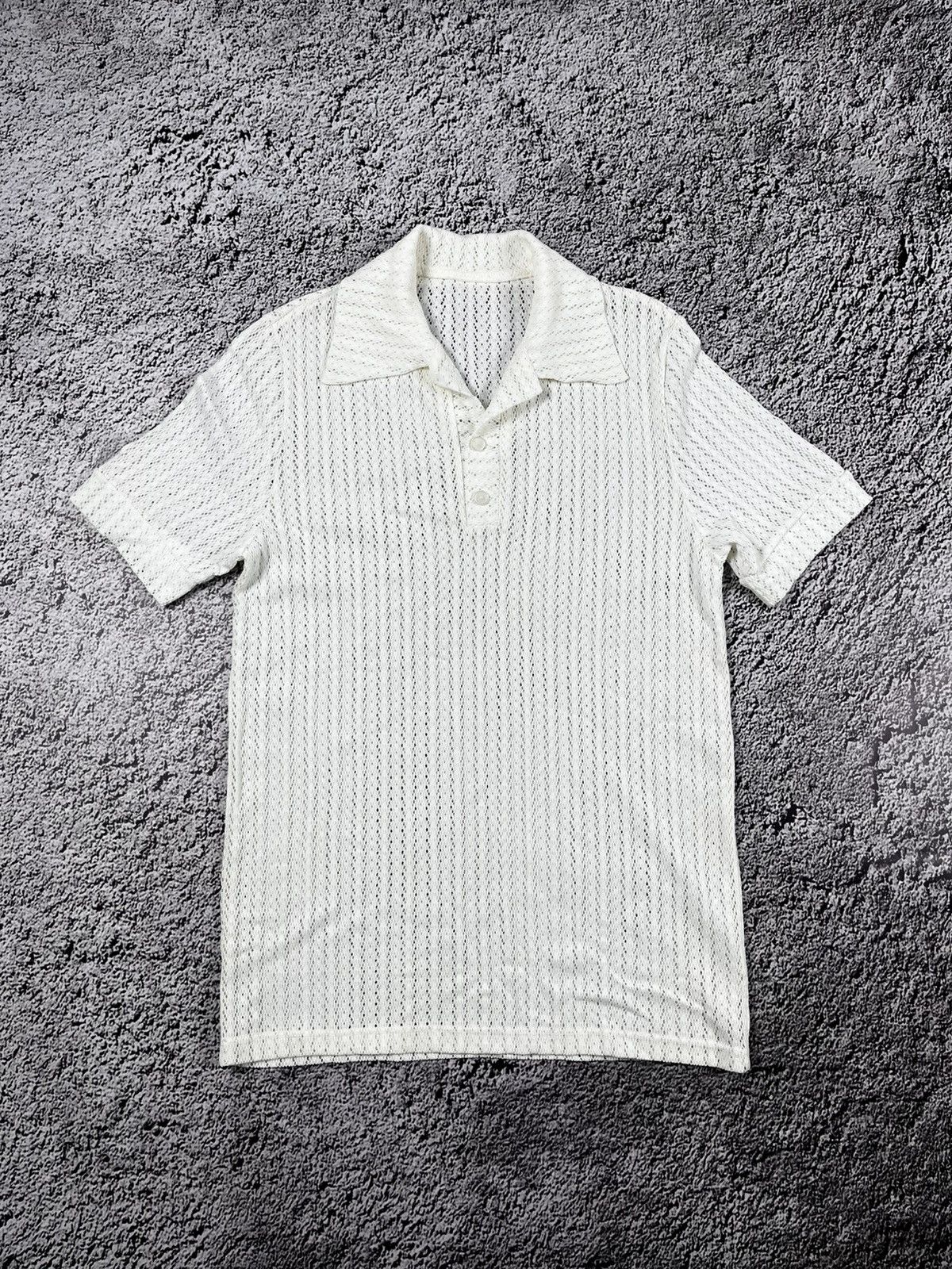 Vintage Vintage 80s mesh golf polo 1/4 tee old money luxury size M Size US M / EU 48-50 / 2 - 1 Thumbnail
