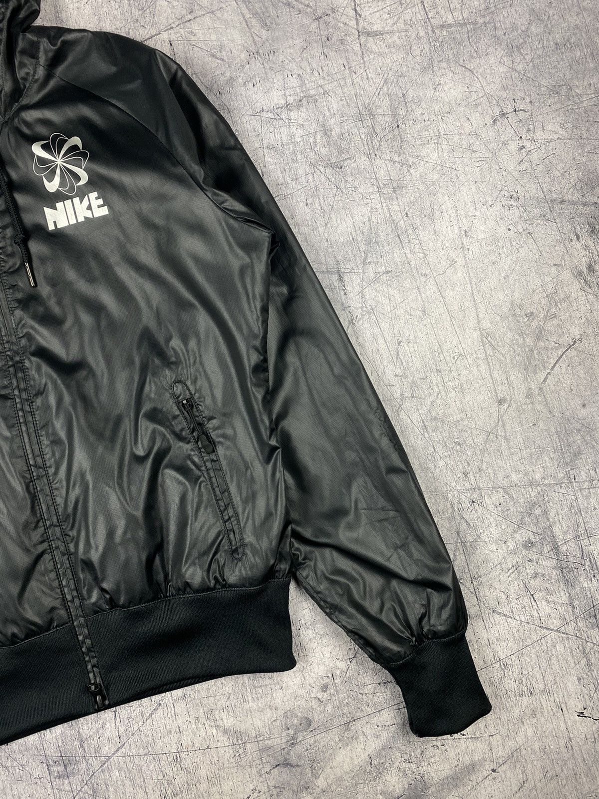 Nike × Vintage Vintage Nike Y2K Drill Track Jacket Hoodie Size M / US 6-8 / IT 42-44 - 4 Thumbnail