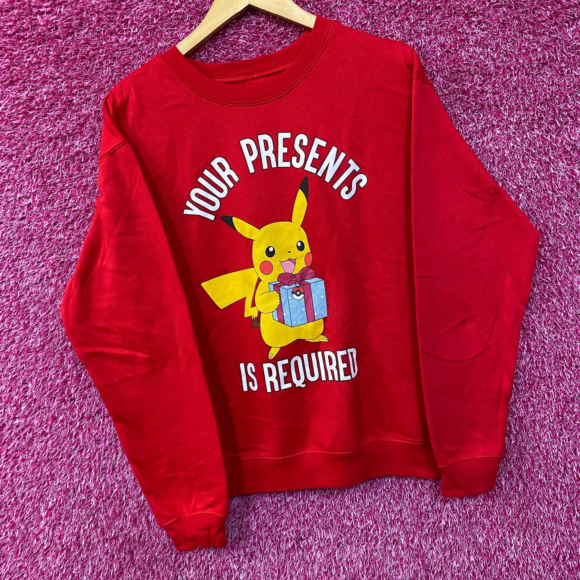 Pokemon Pokemon Pikachu Your Presents Is Required Crewneck Sweatshir Size US M / EU 48-50 / 2 - 2 Thumbnail