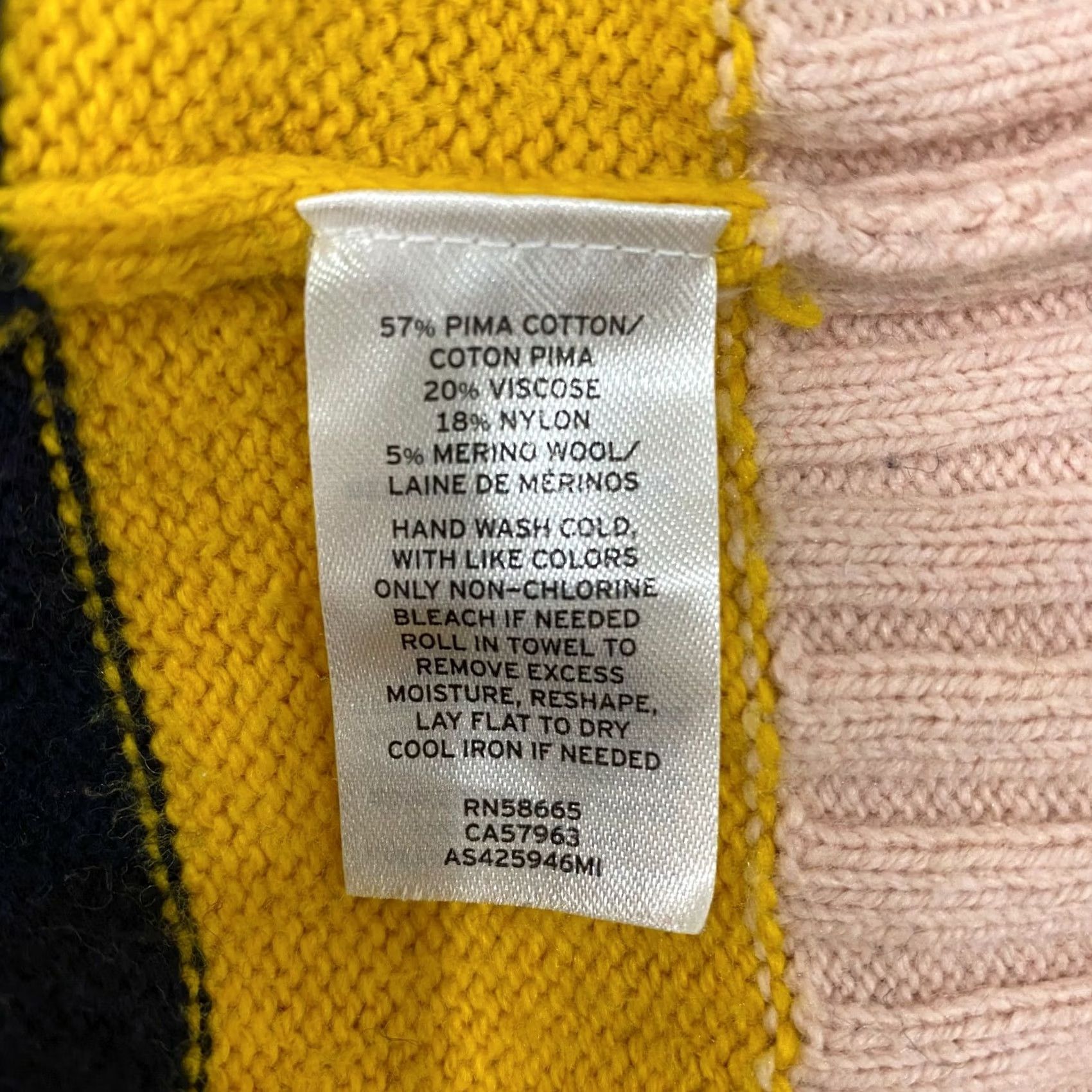 Nordstrom Nordstrom 1901 Women's Pullover Sweater Multicolor Striped Crew Neck Long Sleeve Size M Size M / US 6-8 / IT 42-44 - 8 Thumbnail