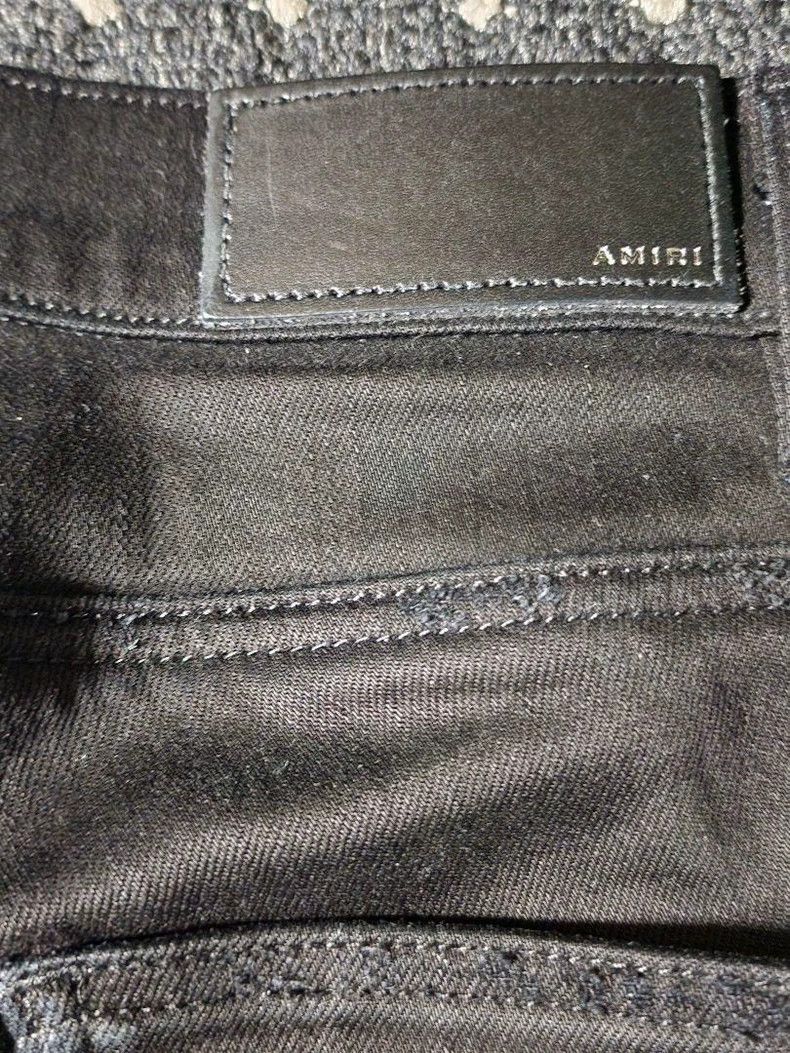 Amiri Amiri black leather mx1 jeans Size US 30 / EU 46 - 5 Thumbnail