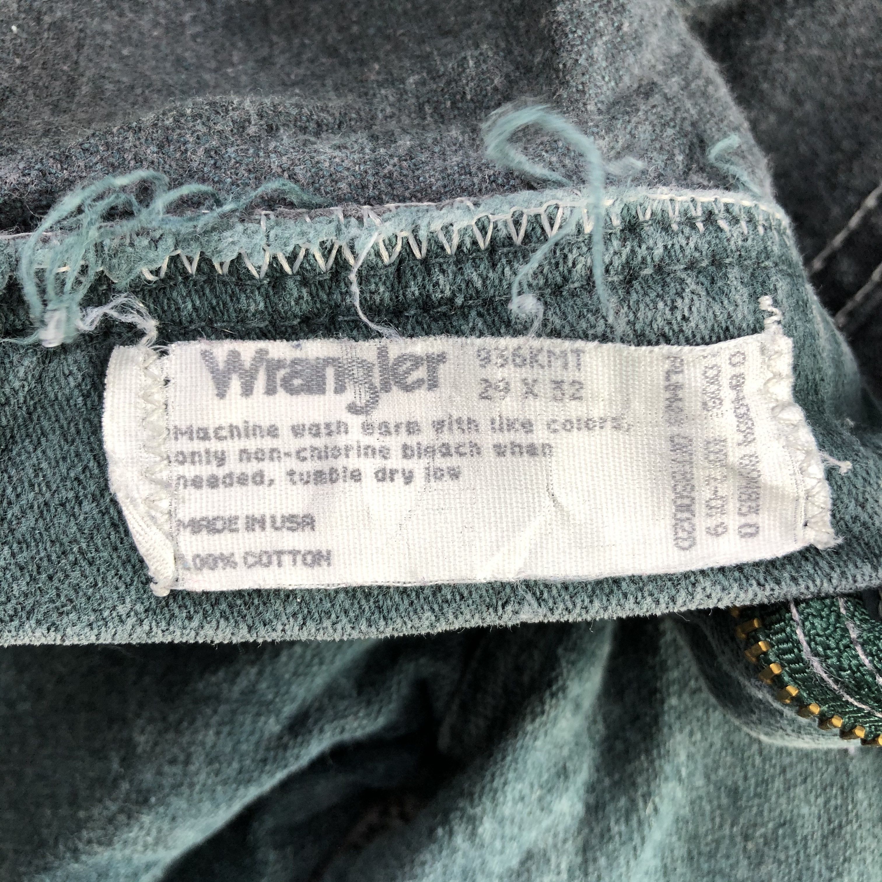Wrangler Vintage Wrangler Jeans Faded Green Denim KJ1379 Size US 28 / EU 44 - 8 Thumbnail