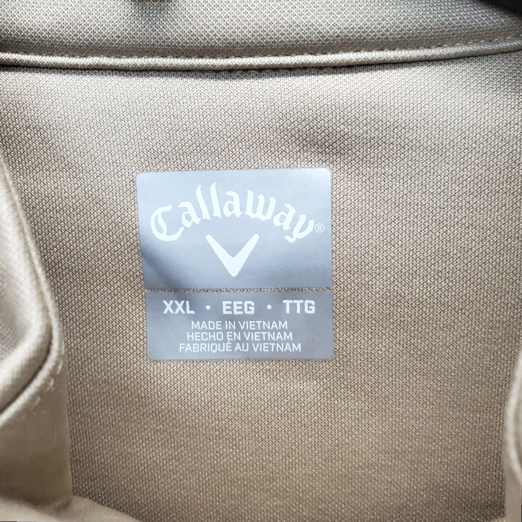 Callaway Callaway Mens Sweatshirt Long Sleeve 1/4 Zip BB Zipper Logo 100% Polyester Brown XXL Men's Sportswear Apparel Size US XXL / EU 58 / 5 - 7 Thumbnail