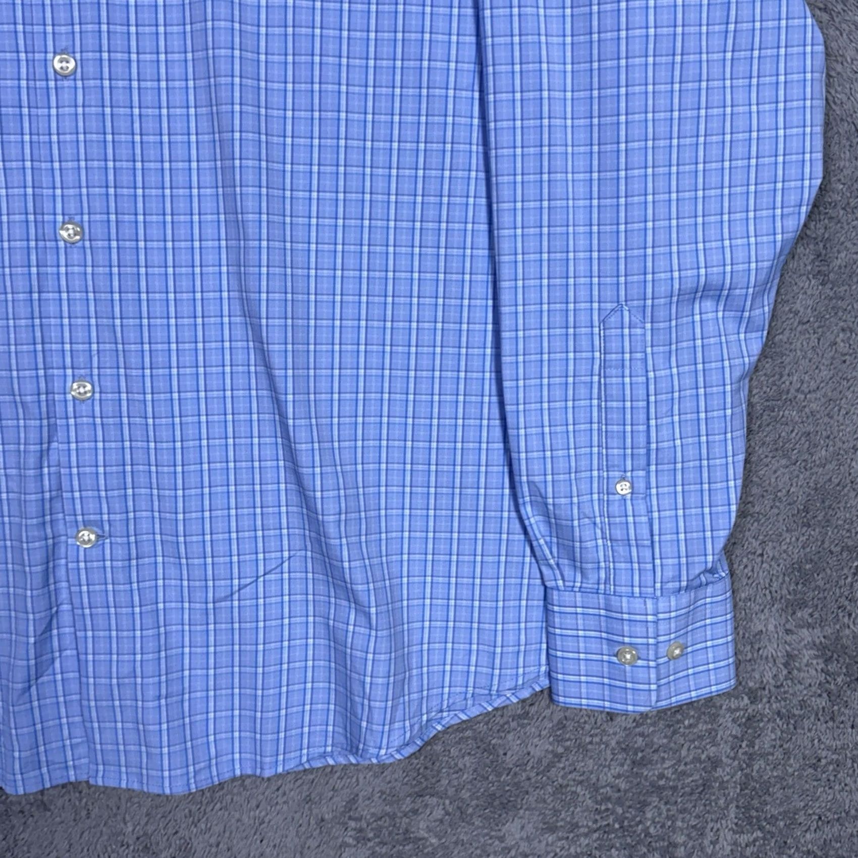 Peter Millar Peter Millar Shirt Mens XXL 2XL Summer Comfort Performance WIndowpane Check Size US XXL / EU 58 / 5 - 4 Thumbnail