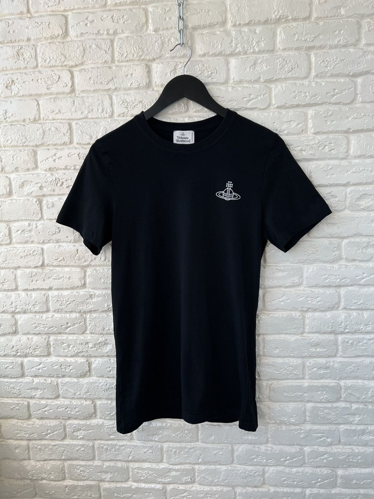Vivienne Westwood Black Logo BodyFit Slim T-Shirt Tee