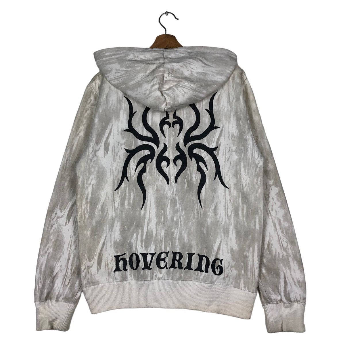Japanese Brand 🔥Vintage Hoodie Zipper Jacket Hovering Punk Design Big Logo Size US M / EU 48-50 / 2 - 1 Thumbnail