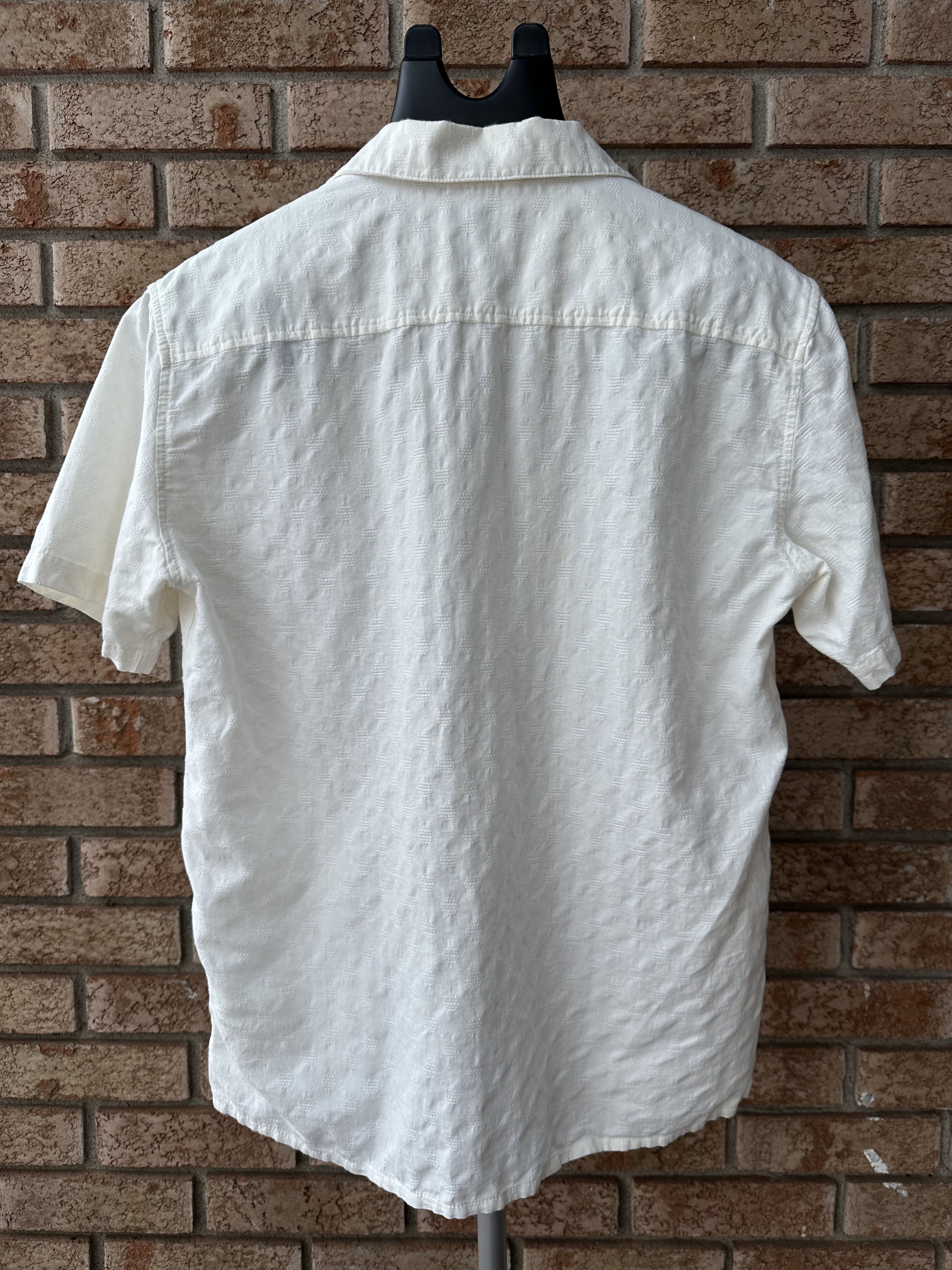 Frank & Oak Cotton Linen Perforated Camp Collar Shirt Size US S / EU 44-46 / 1 - 3 Thumbnail