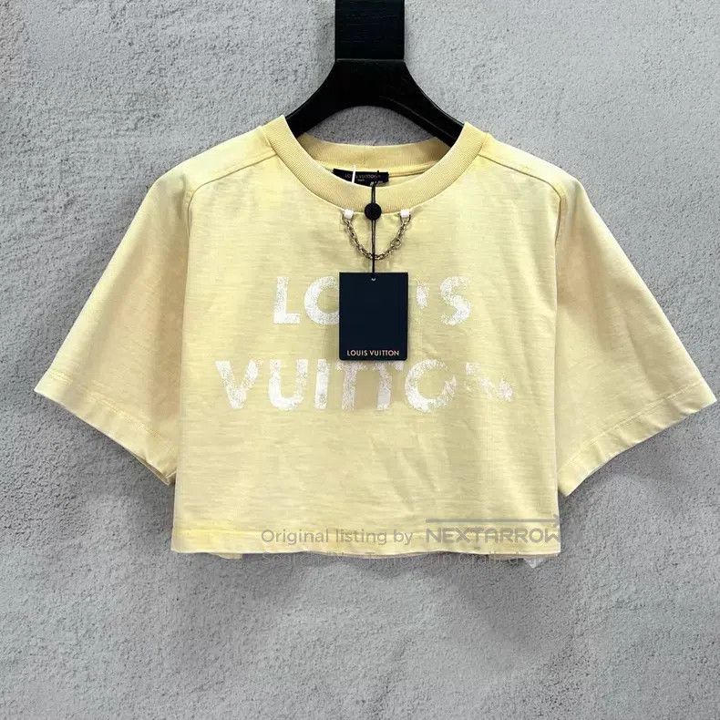 Louis Vuitton Louis Vuitton Chain Logo Print Crew Neck Short Sleeves Size S / US 4 / IT 40 - 1 Thumbnail