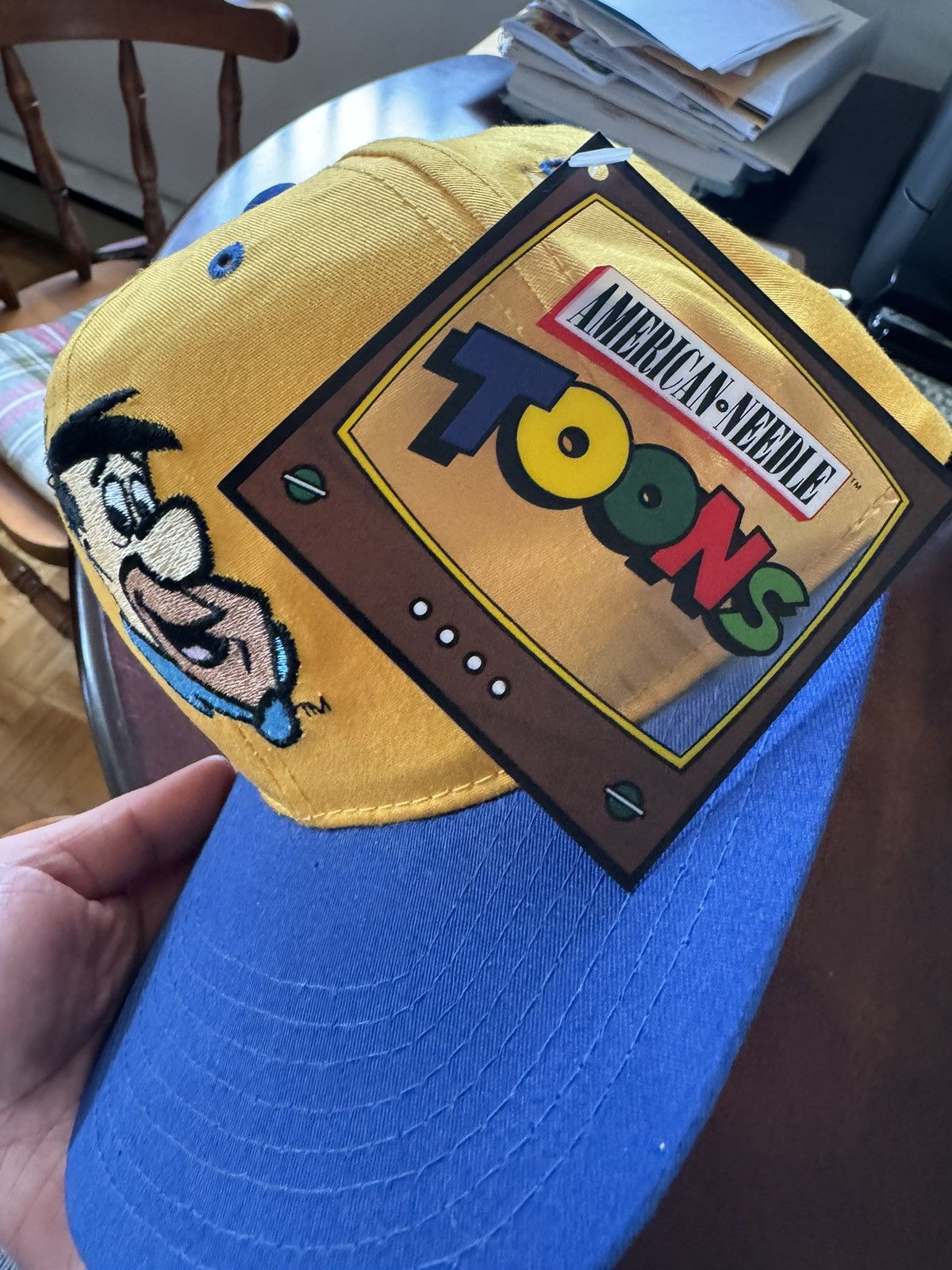 American Needle American Needle Fred Flinstone snap back hat 1993 Size ONE SIZE - 3 Thumbnail