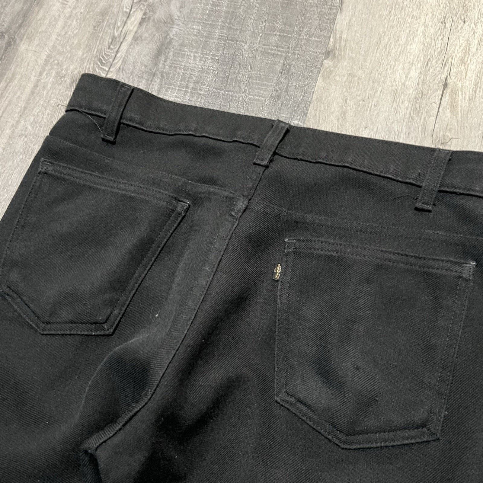 Levi's VTG Levi's Sta Prest 517 Black Dacron Disco Rockabilly Pants Size US 34 / EU 50 - 5 Thumbnail