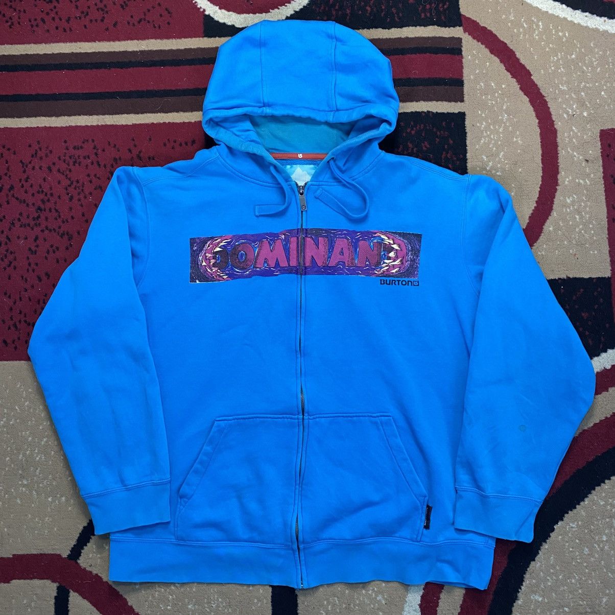 Burton Y2K Style Burton Dominan Aqua Blue Hoodie Size US XL / EU 56 / 4 - 1 Thumbnail
