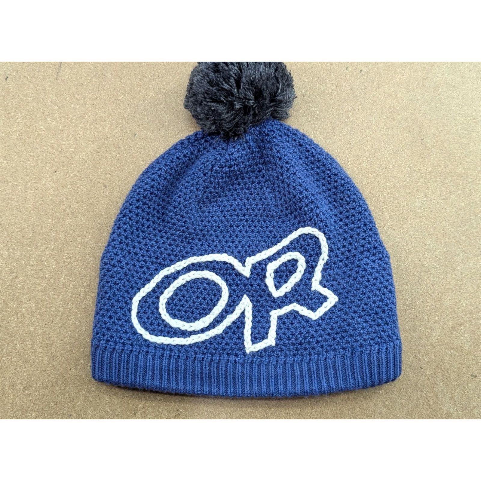 Outdoor Research Outdoor Research Beanie Hat One Size Lined Wool Blend Pom Pom Knitted Blue Beanie Mens Womens Unisex Adults Needlework Wool Blend Beanie Size ONE SIZE - 2 Thumbnail