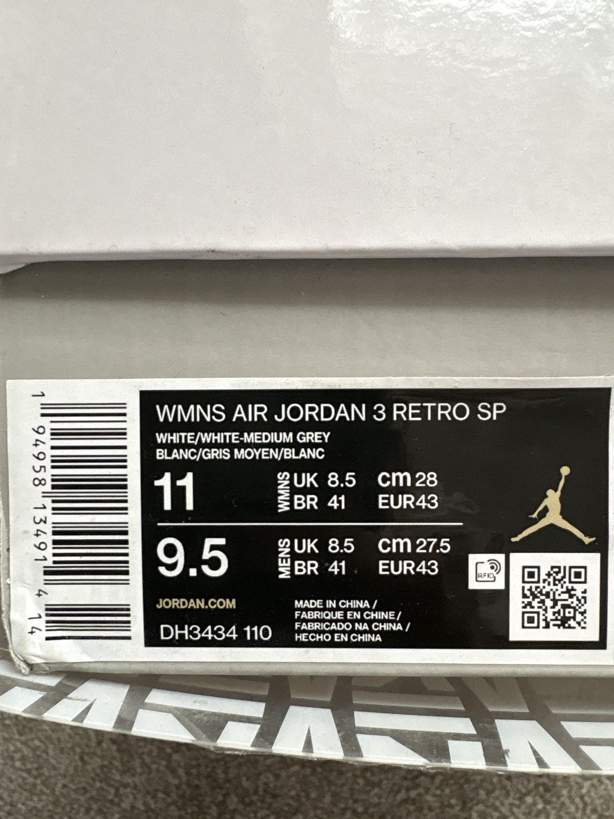 A Ma Maniere × Nike Jordan 3 a Ma Maniére Size US 9.5 / EU 42-43 - 19 Thumbnail
