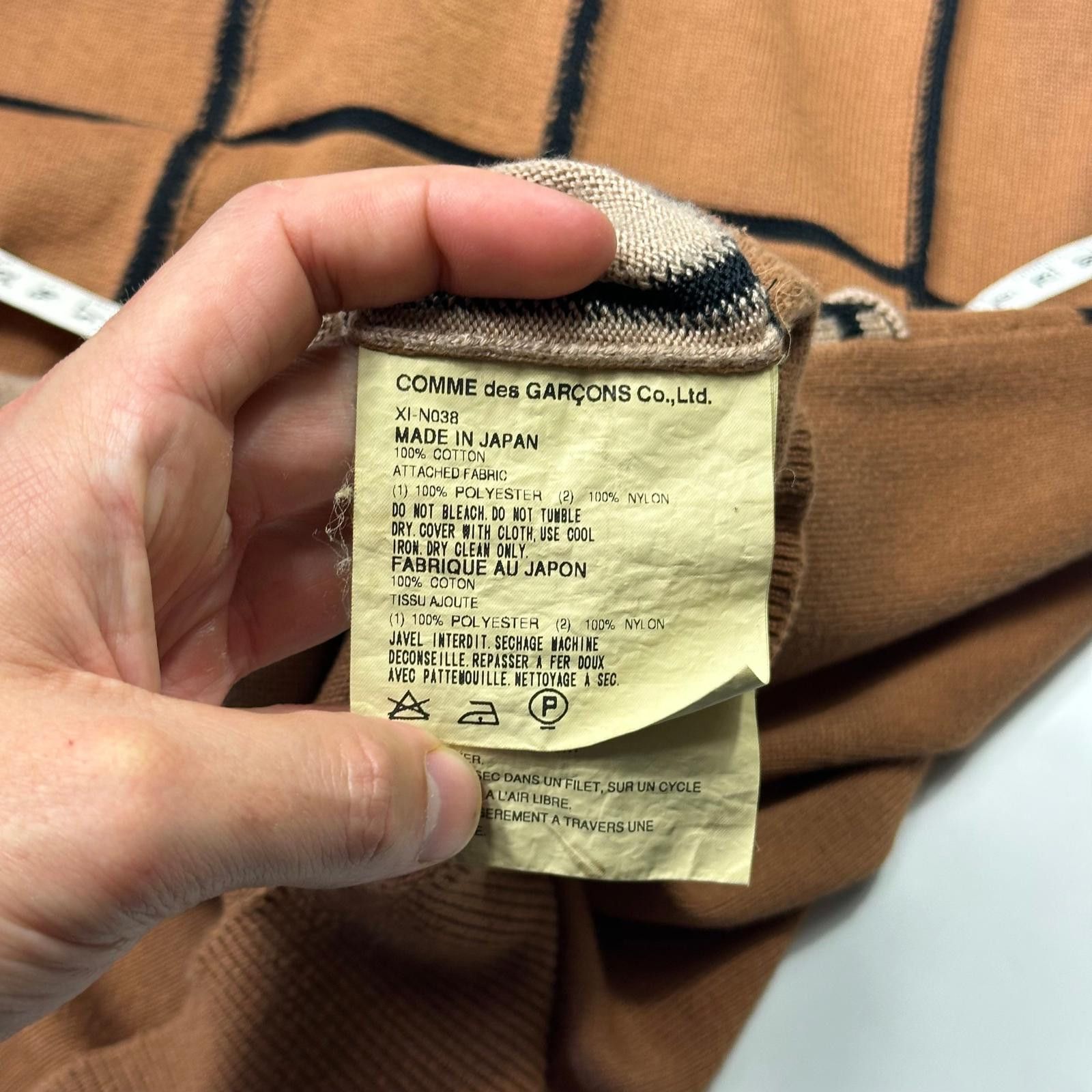 Comme des Garcons Comme Des Garçons Homme Plus 02 Reconstructed Grid Knit M/L Size US M / EU 48-50 / 2 - 7 Thumbnail