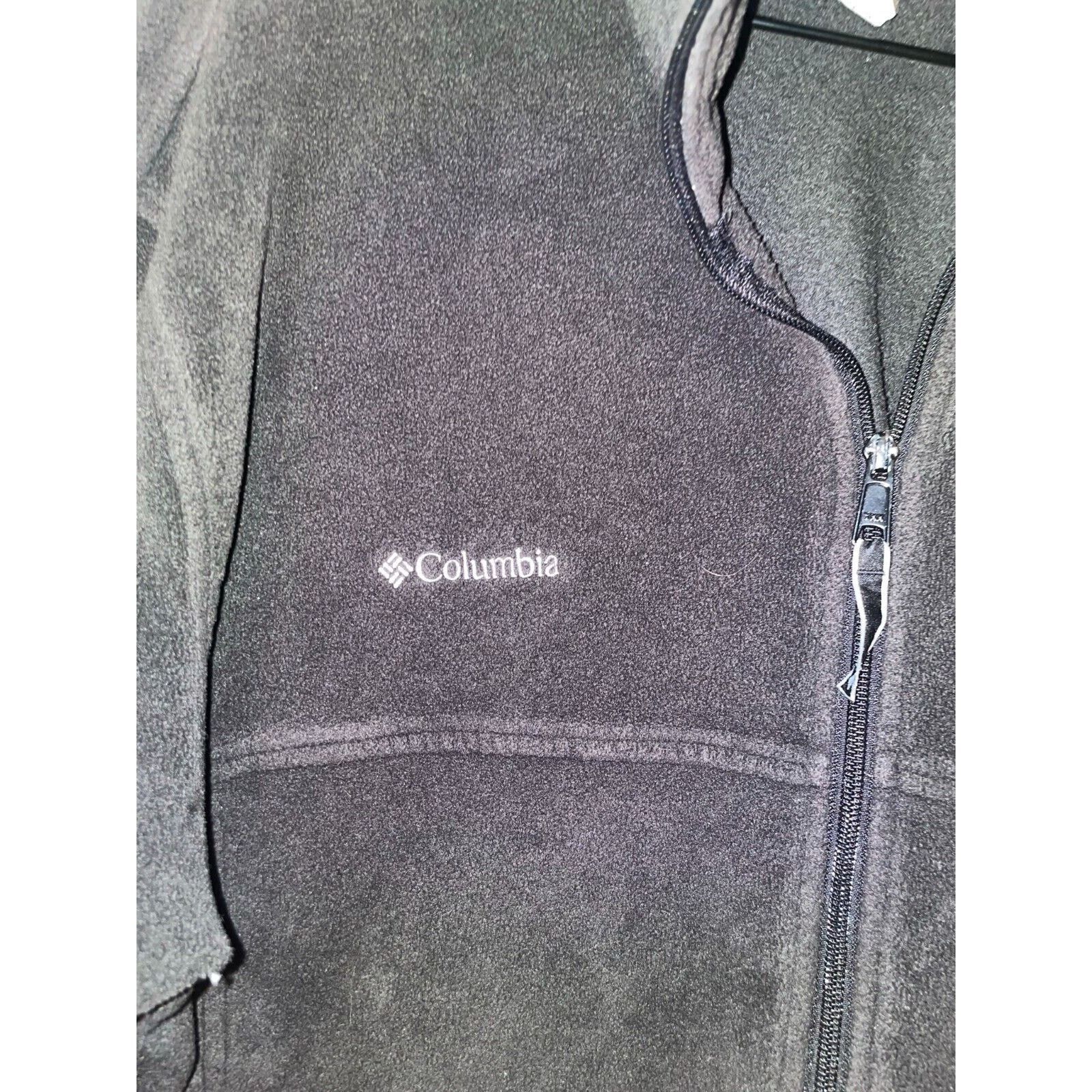 Columbia Mens Columbia Fleece Sweatshirt Outdoor Black Jacket XL Men Size US XL / EU 56 / 4 - 2 Thumbnail