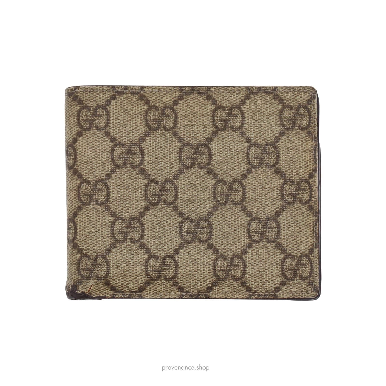 image of Gucci GG Supreme Bifold Wallet - Brown, Men's