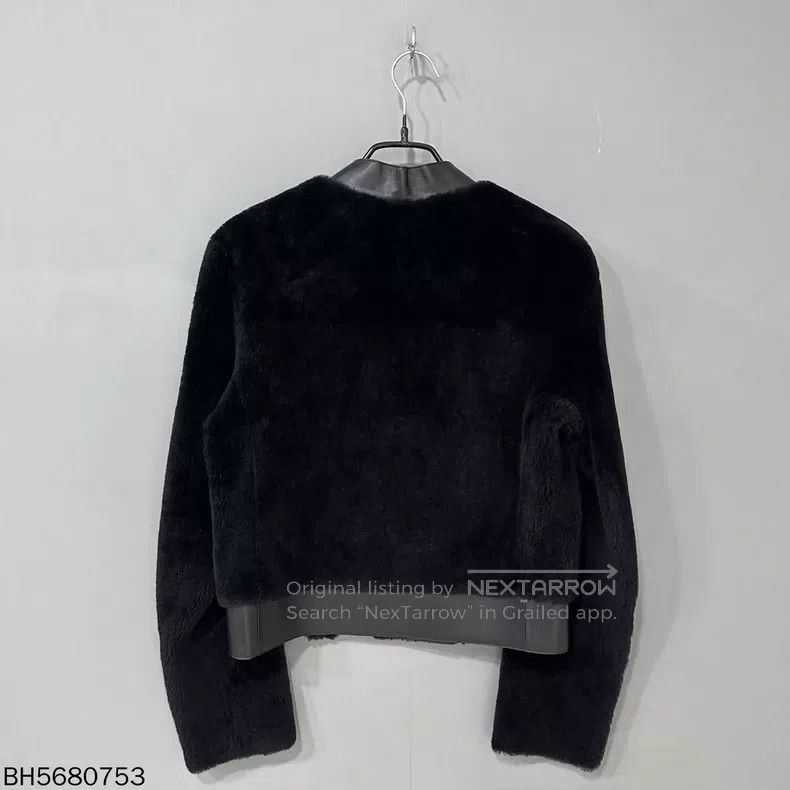 Hermes Hermes Black Leather and Sheepskin Coat Size XS / US 0-2 / IT 36-38 - 3 Thumbnail