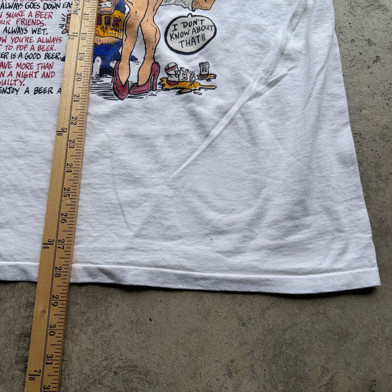 Other Vintage 90s 15 Reasons Why A Beer Is Better Than A Woman Tee Size US XL / EU 56 / 4 - 7 Thumbnail