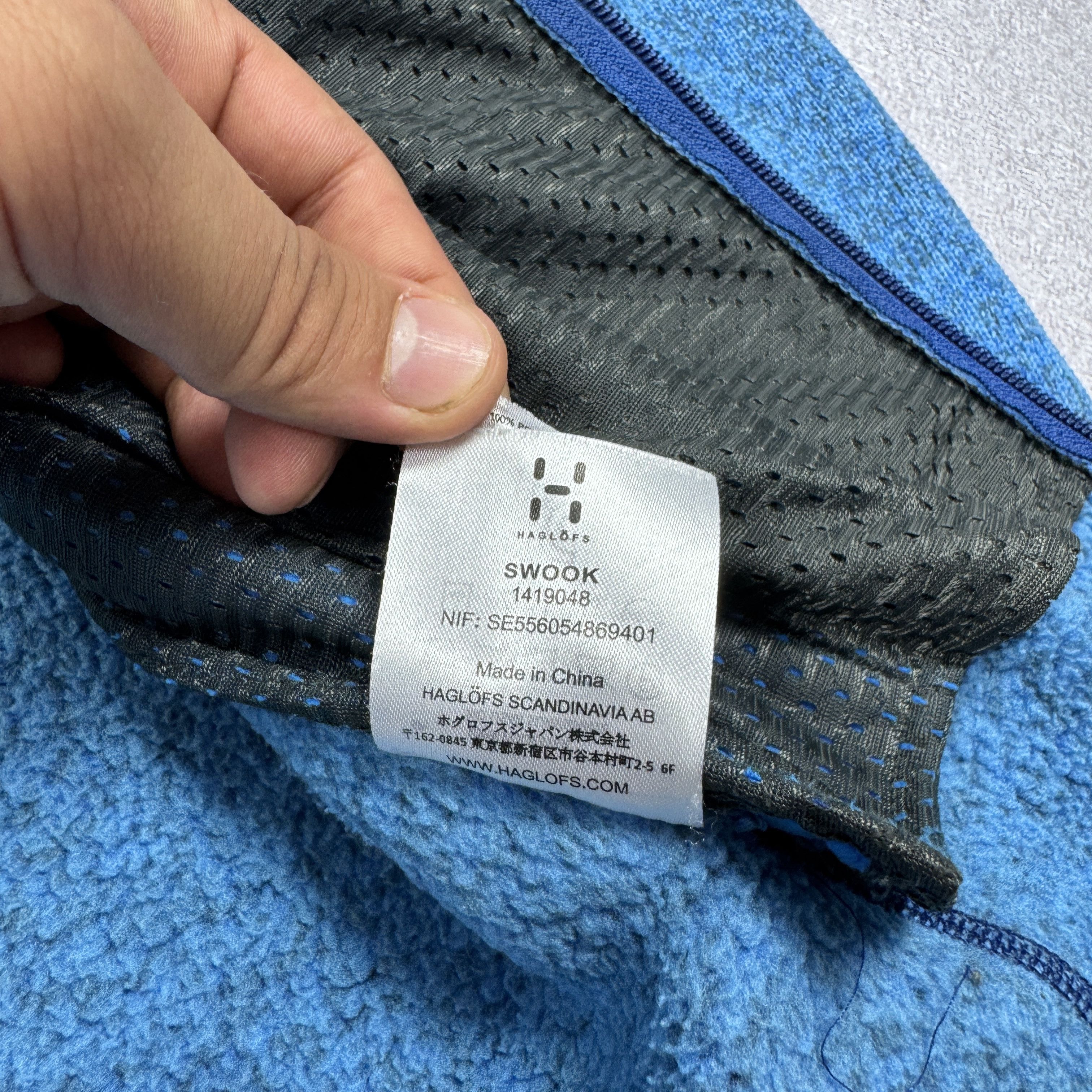 Haglofs Men`s HAGLOFS SWOOK BLUE FLEECE JACKET SIZE S-M / 48 Size US S / EU 44-46 / 1 - 9 Thumbnail