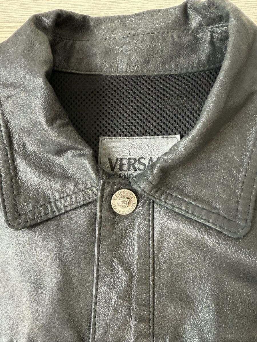 Versace × Versace Jeans Couture Versace Vintage leather Shirt Jacket Size US L / EU 52-54 / 3 - 4 Thumbnail
