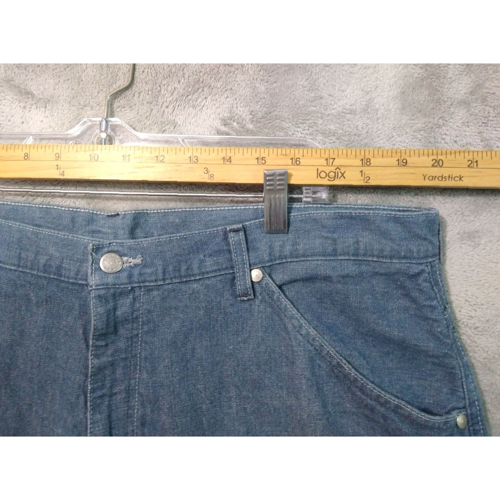 Ralph Lauren VINTAGE Polo Jeans Co. Mens Jeans 38x32 Blue Denim Carpenter Baggy Skate 90s Mens 5-Pocket Design Straight Cotton Denim Rise High Size US M / EU 48-50 / 2 - 3 Thumbnail