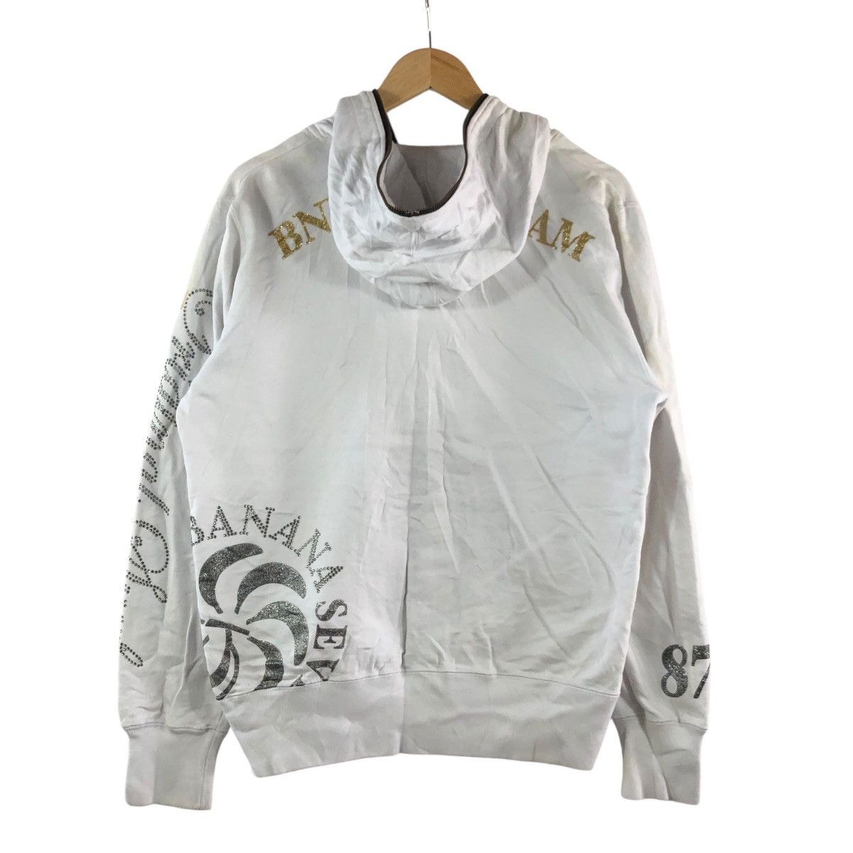 Banana Republic BANANA SEVEN Surf Beach Full Zipper Hoodie Sweatshirt Size US L / EU 52-54 / 3 - 4 Thumbnail