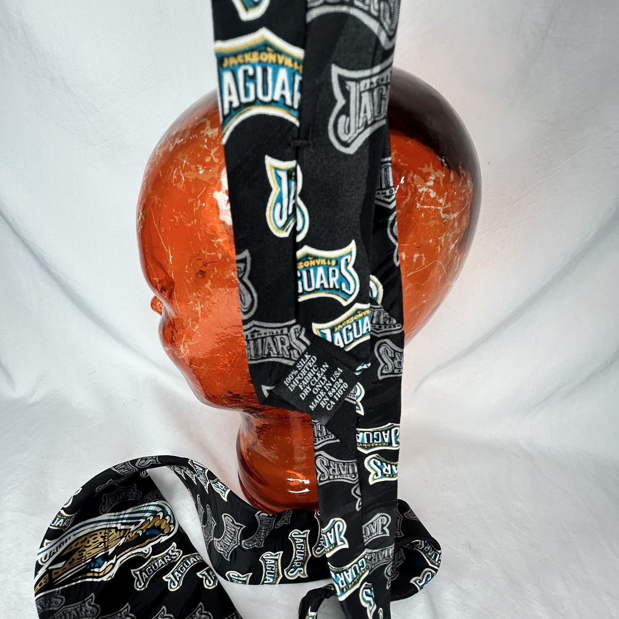NFL Vtg 1997 Jacksonville Jaguars Silk All Over Print Neck Tie Size ONE SIZE - 4 Thumbnail