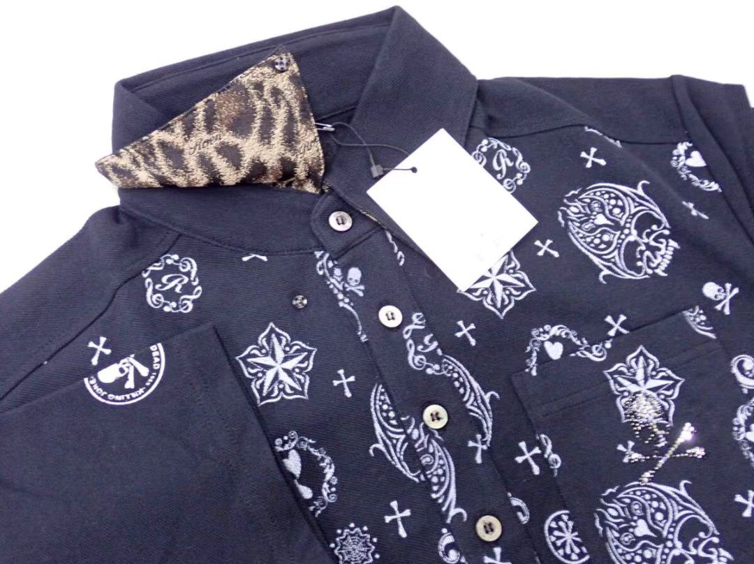 Roen roen Mainline Crystal Print Polo Shirt K11 Size US M / EU 48-50 / 2 - 3 Thumbnail
