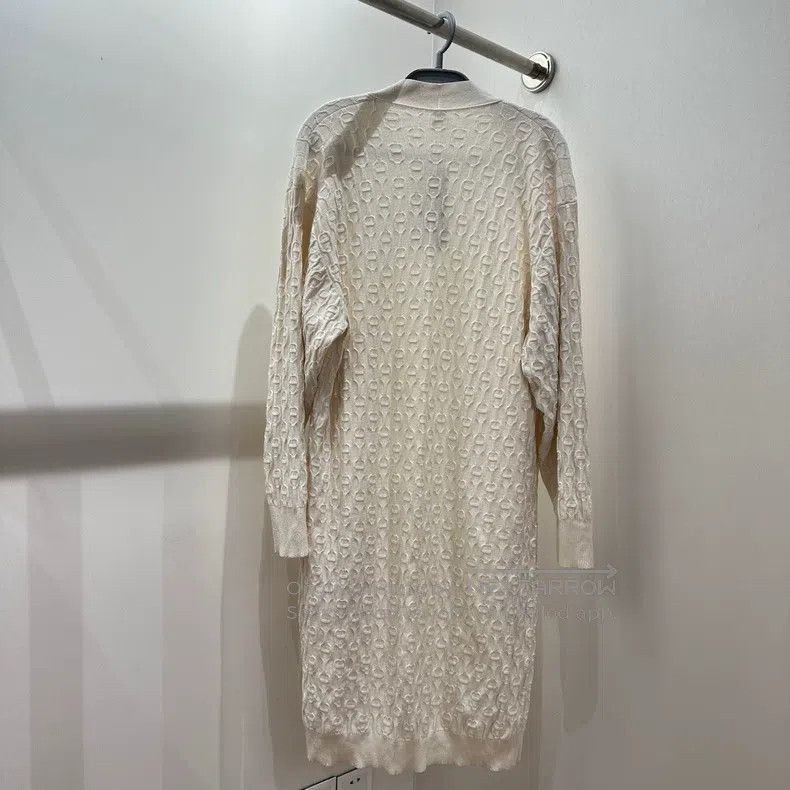 Hermes Hermes All-over print pig nose chain cardigan coat Size XXS / US 00 / IT 34 - 2 Thumbnail