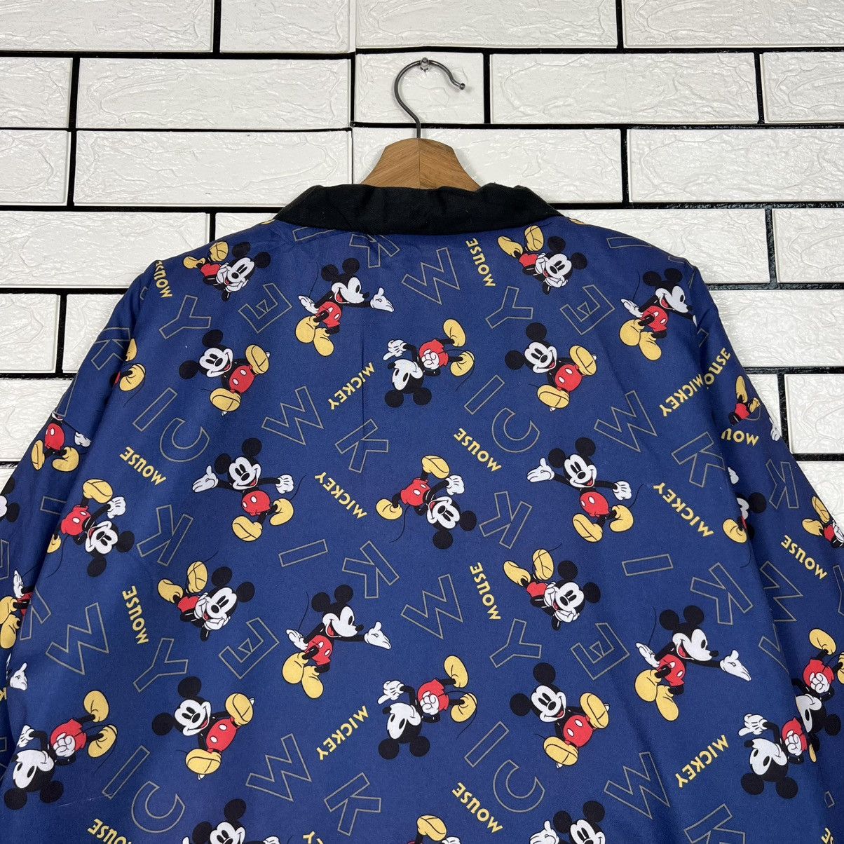 Mickey Mouse DISNEY MICKEY MOUSE All Over Logo Kimono Jacket #4156-C190 Size US M / EU 48-50 / 2 - 16 Thumbnail