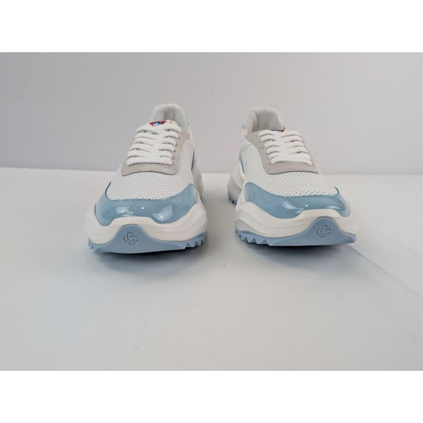 Casablanca o1rshd1 Leather Atlantis Sneaker in White / Light Blue Size US 9 / EU 42 - 10 Thumbnail