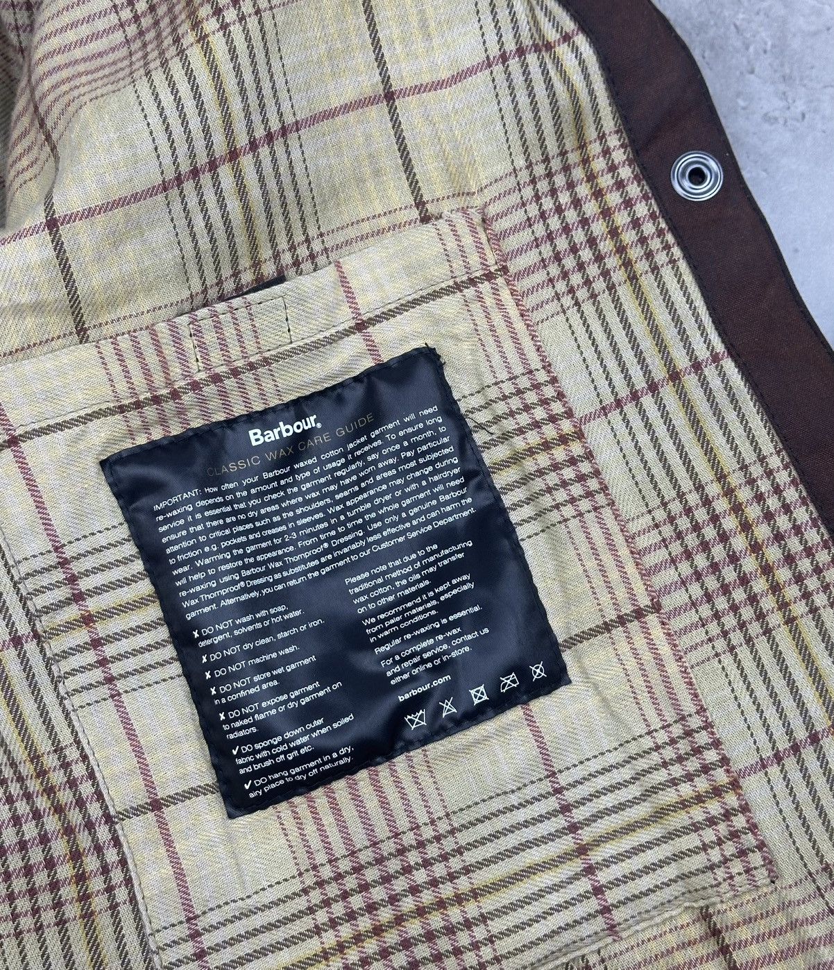 Barbour Barbour Stockman Waxed Cotton Hooded Long Coat Brown Size M Size US M / EU 48-50 / 2 - 16 Thumbnail