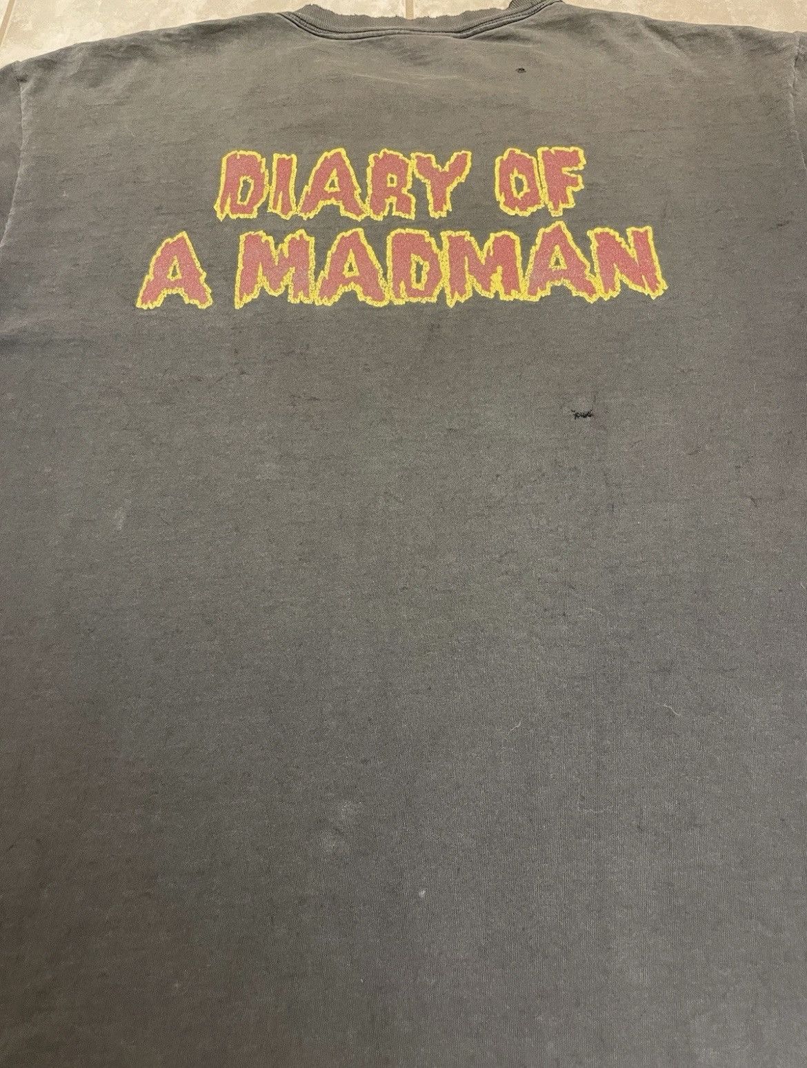 Ozzy Osbourne Vintage Ozzy Osbourne Diary Of A Madman XL Thrashed Faded Size US XL / EU 56 / 4 - 19 Thumbnail