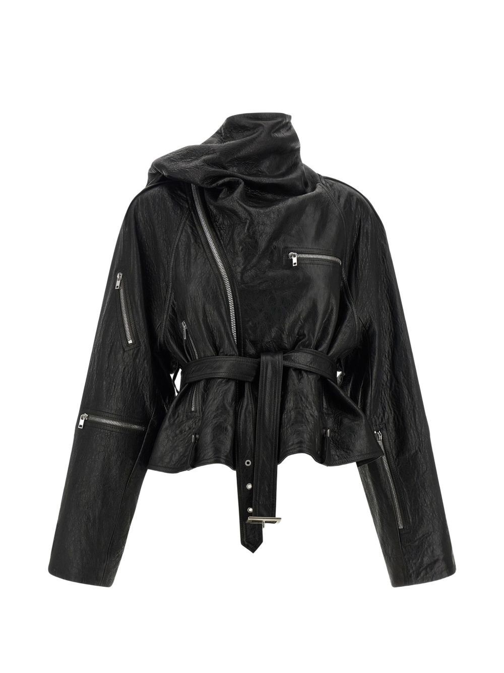 Rick Owens LEATHER JACKET Size M / US 6-8 / IT 42-44 - 1 Thumbnail