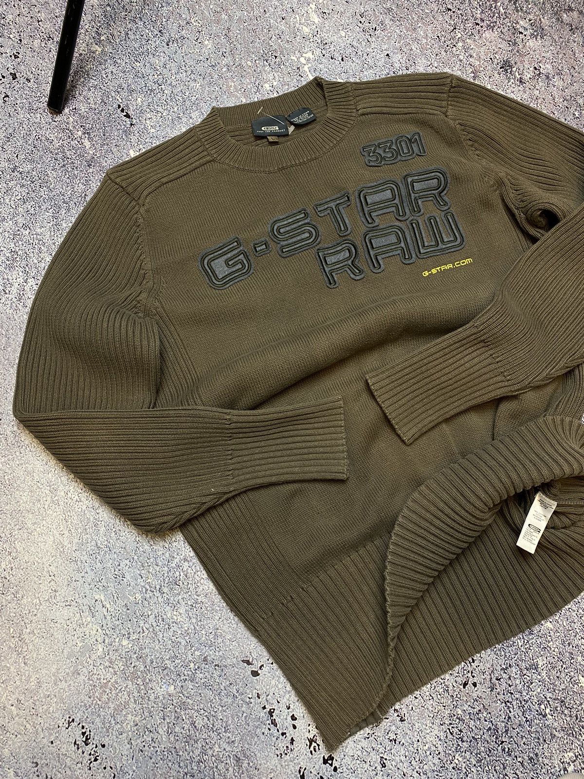 G-Star × Japanese Brand 💥AVANT GARDE G STAR RAW KNIT SWEATER Size US L / EU 52-54 / 3 - 10 Thumbnail