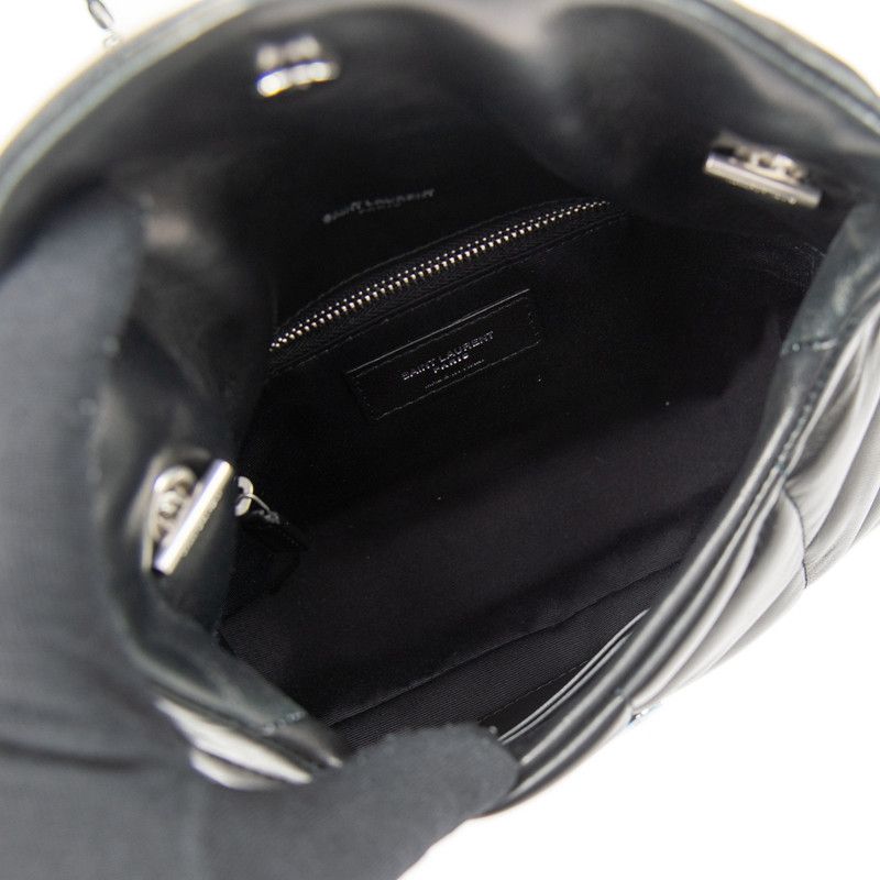 Saint Laurent Paris o1s1wg110124 Puffer Toy Bag in Quilted Lambskin in Black Size ONE SIZE - 6 Thumbnail