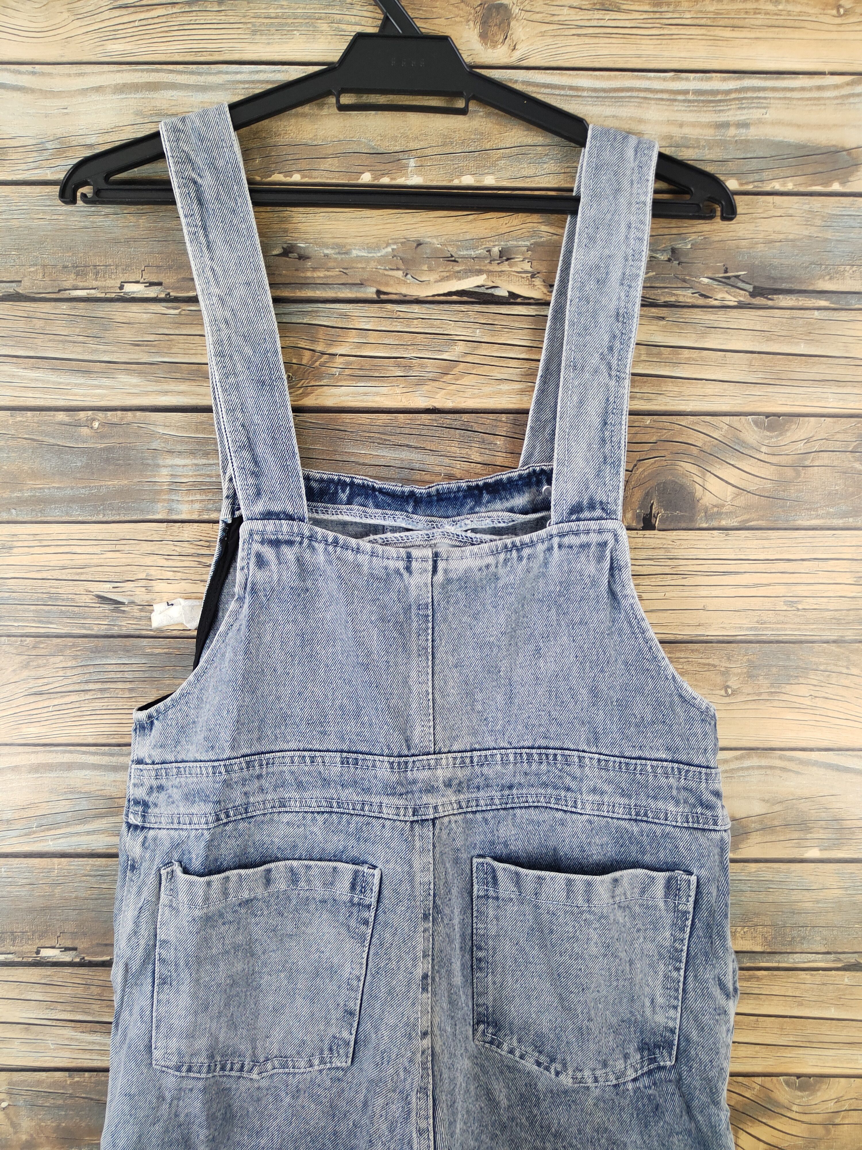 Japanese Brand × Vintage Very rare 💥Japanese Brand Blue Denim Jumpsuits Size 31" - 10 Thumbnail