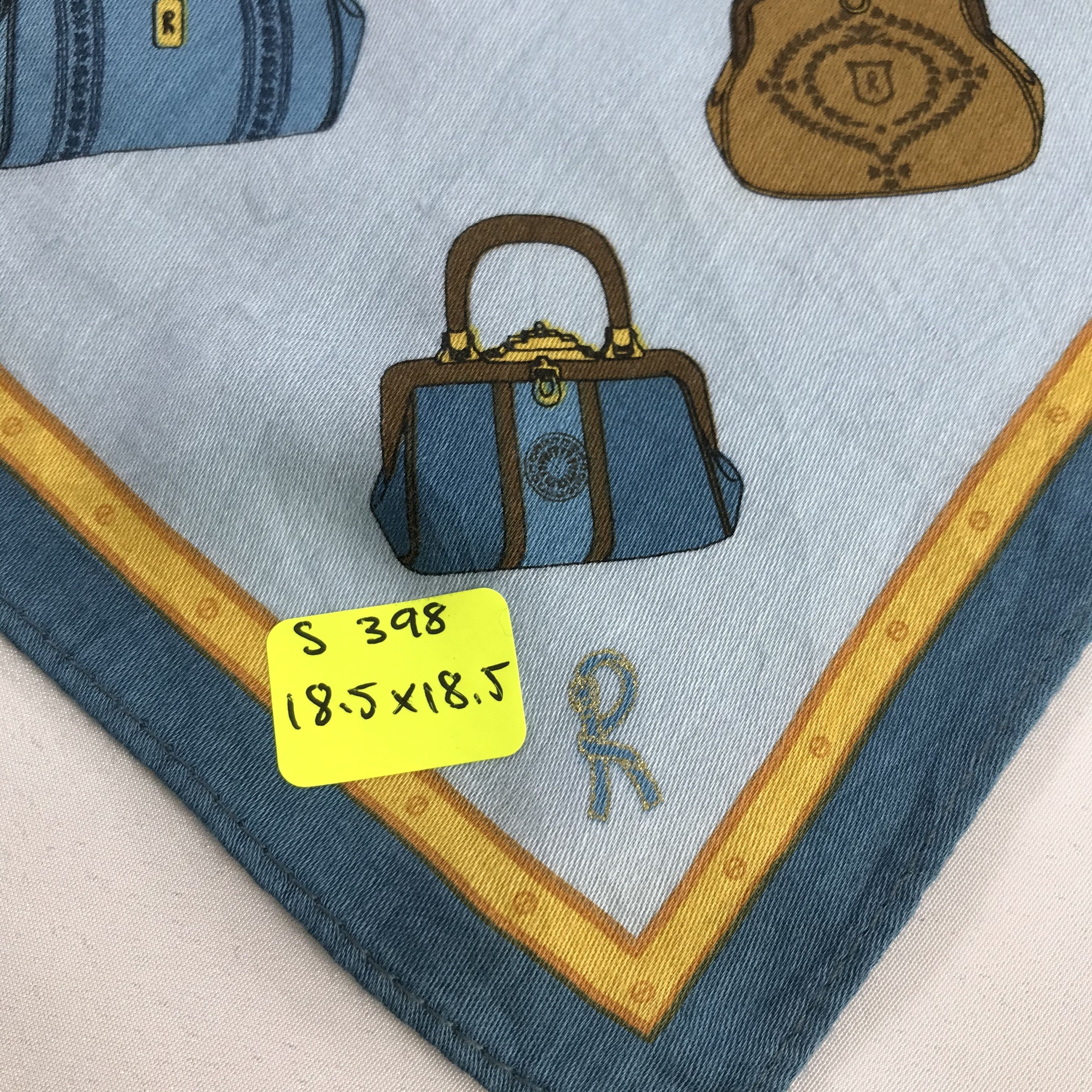 Roberta di Camerino × Vintage Roberta Di Camerino Bandana / Handkerchief/Neckerchief -S398 Size ONE SIZE - 5 Thumbnail