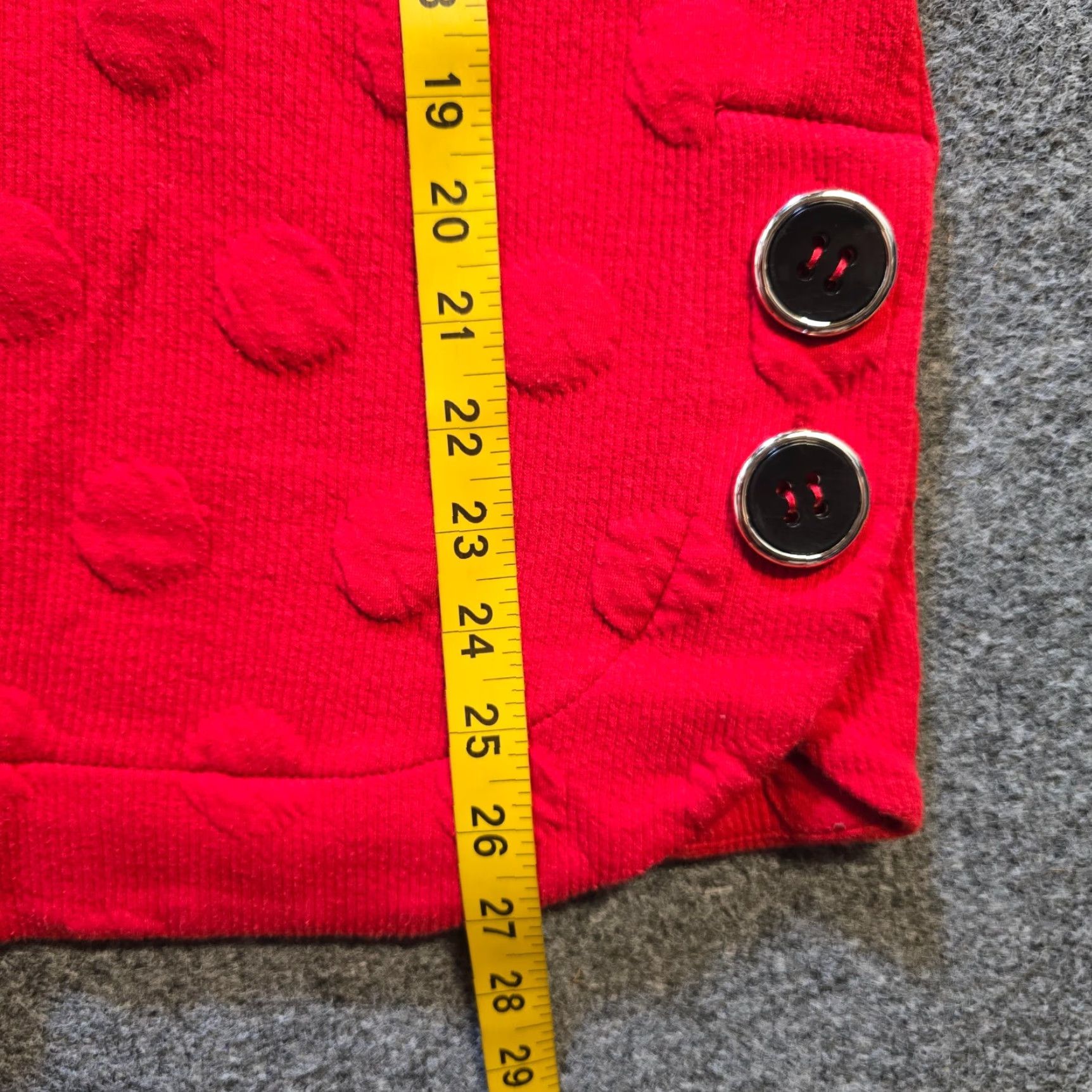 Vintage Ali Miles Sweater Womens Size L Red Polka Dot Knit Stretch Casual Career Size L / US 10 / IT 46 - 7 Thumbnail