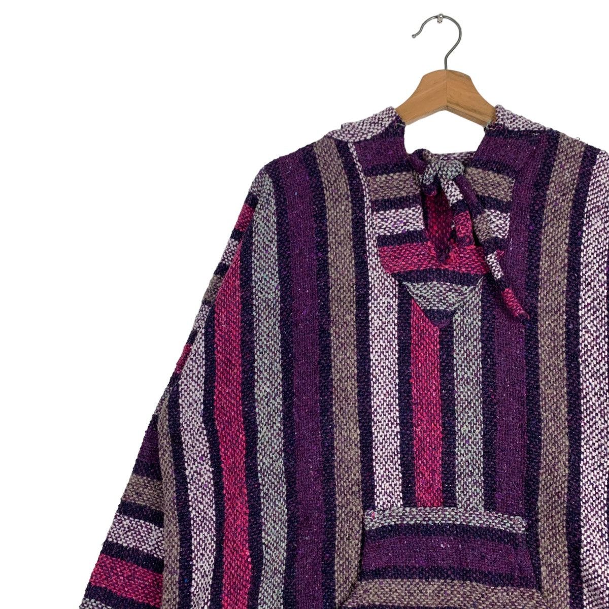 Baja East Vintage Mexican Baja Blanket Pullover Hoodies #0588-C27 Size US L / EU 52-54 / 3 - 6 Thumbnail
