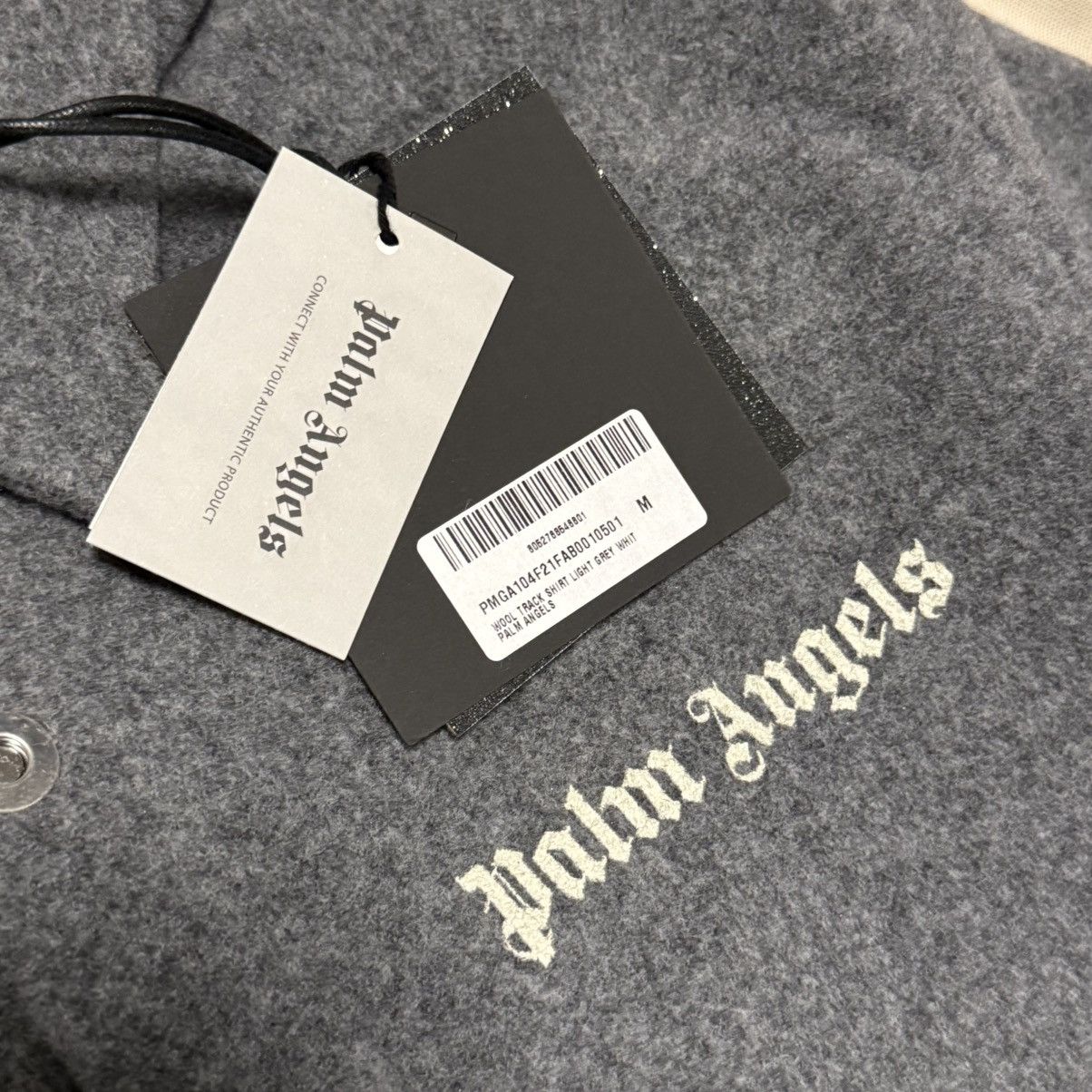 Palm Angels Palm Angels Wool Track Overshirt Size US M / EU 48-50 / 2 - 13 Thumbnail