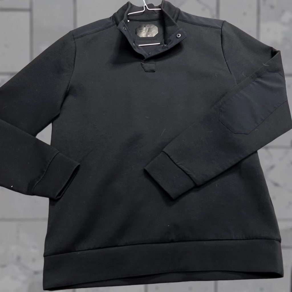 Under Armour Under Armour Sweatshirt Men L Black Pullover Snap Collared Knit Elbow Patches 1/4 Functional Size US L / EU 52-54 / 3 - 1 Thumbnail