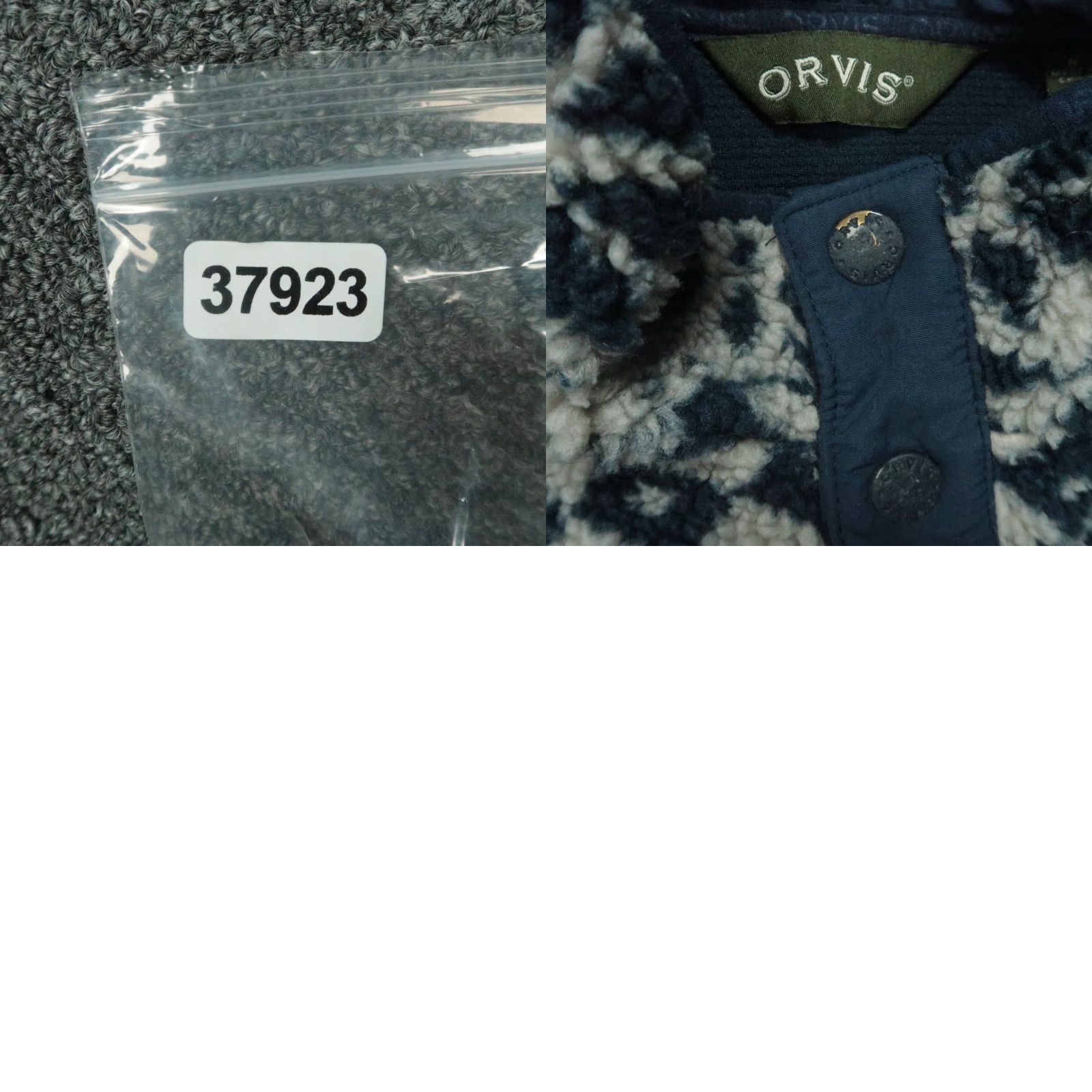 Orvis Orvis Pullover Men Medium Gray Blue Fair Isle Snap Front Fleece Deep Pile Size US M / EU 48-50 / 2 - 8 Thumbnail
