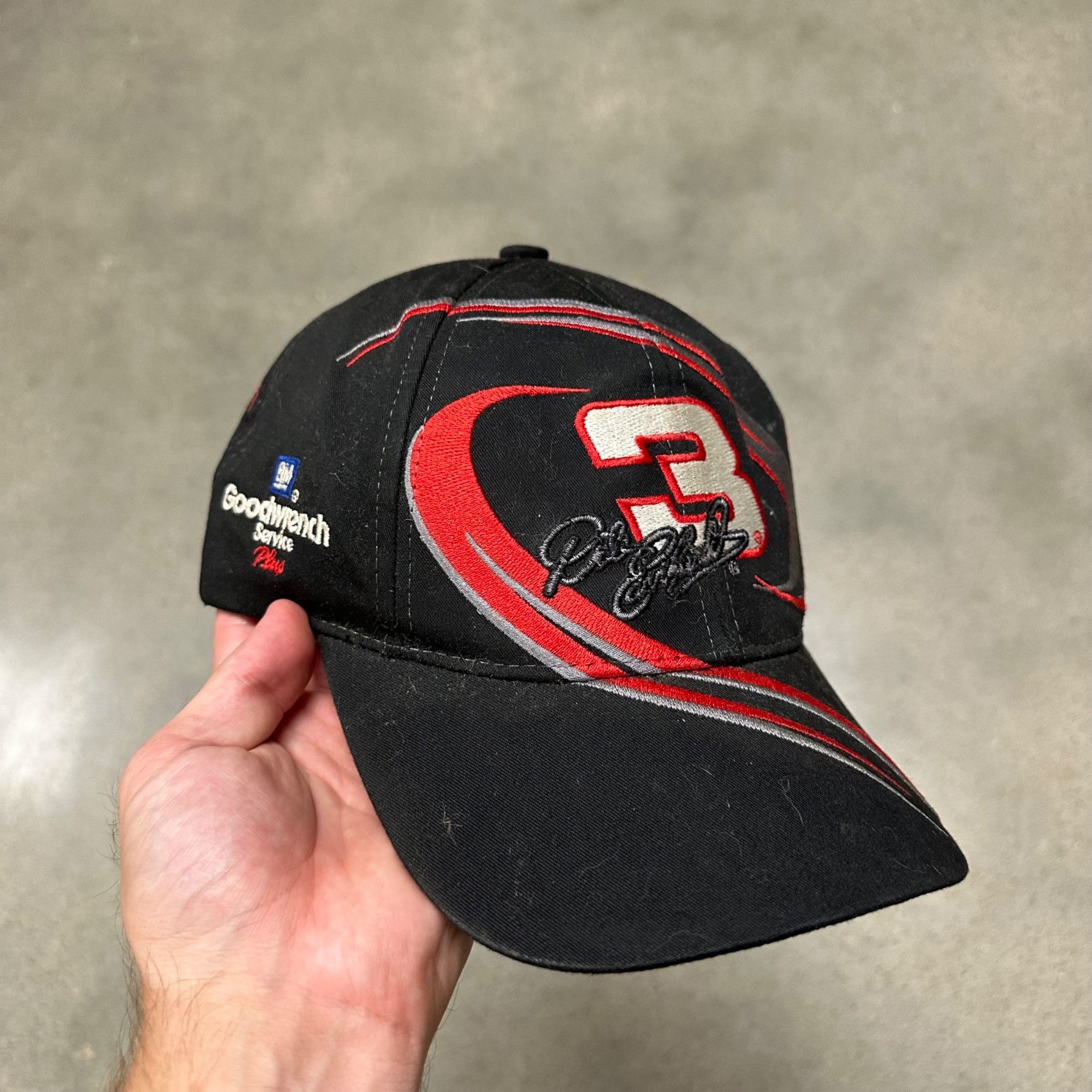 Vintage Vintage Dale Earnhardt 3 Chase NASCAR Strapback Hat Size ONE SIZE - 1 Thumbnail