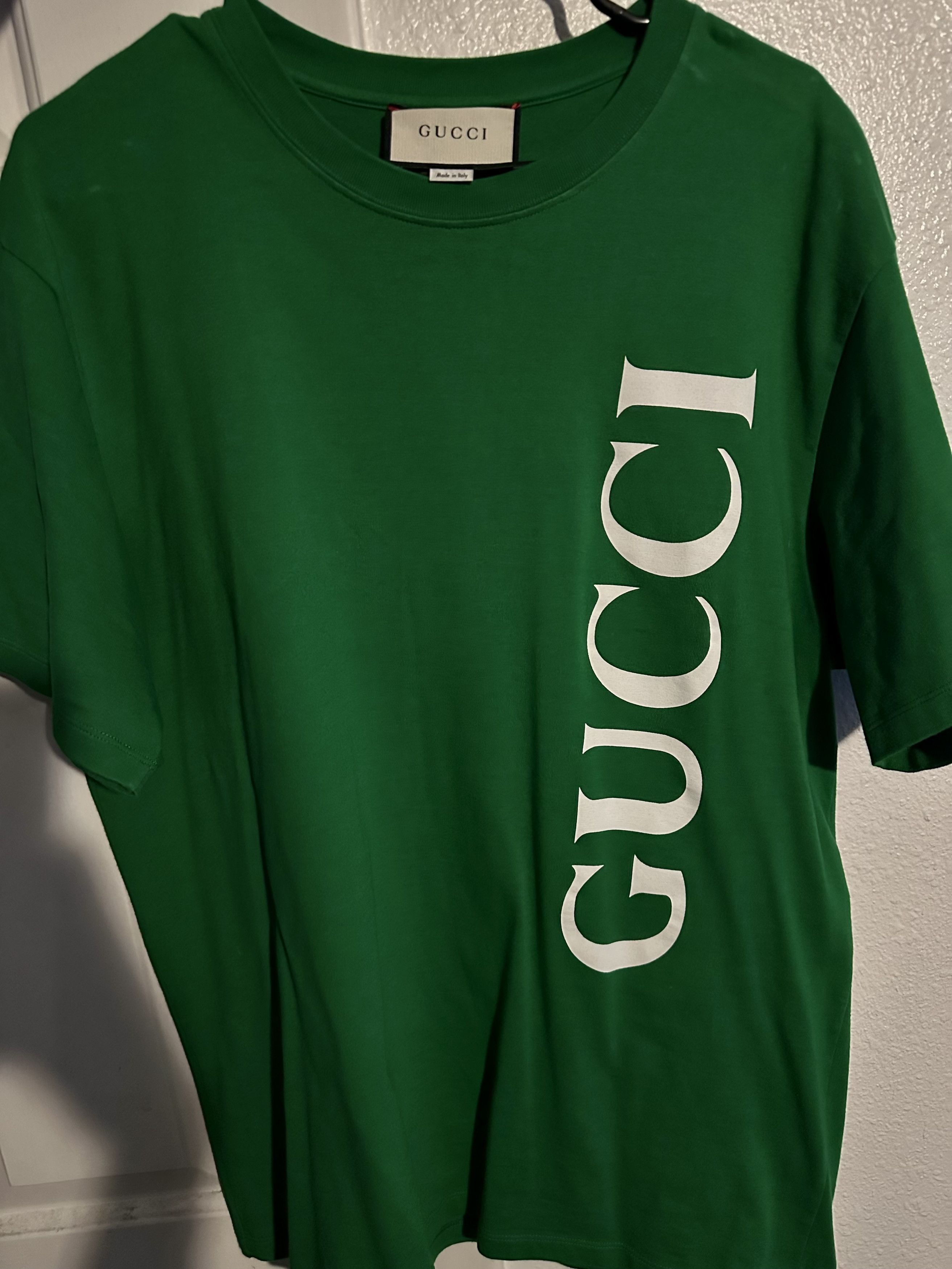 Gucci Gucci Oversized Green T-Shirt Size US L / EU 52-54 / 3 - 1 Thumbnail