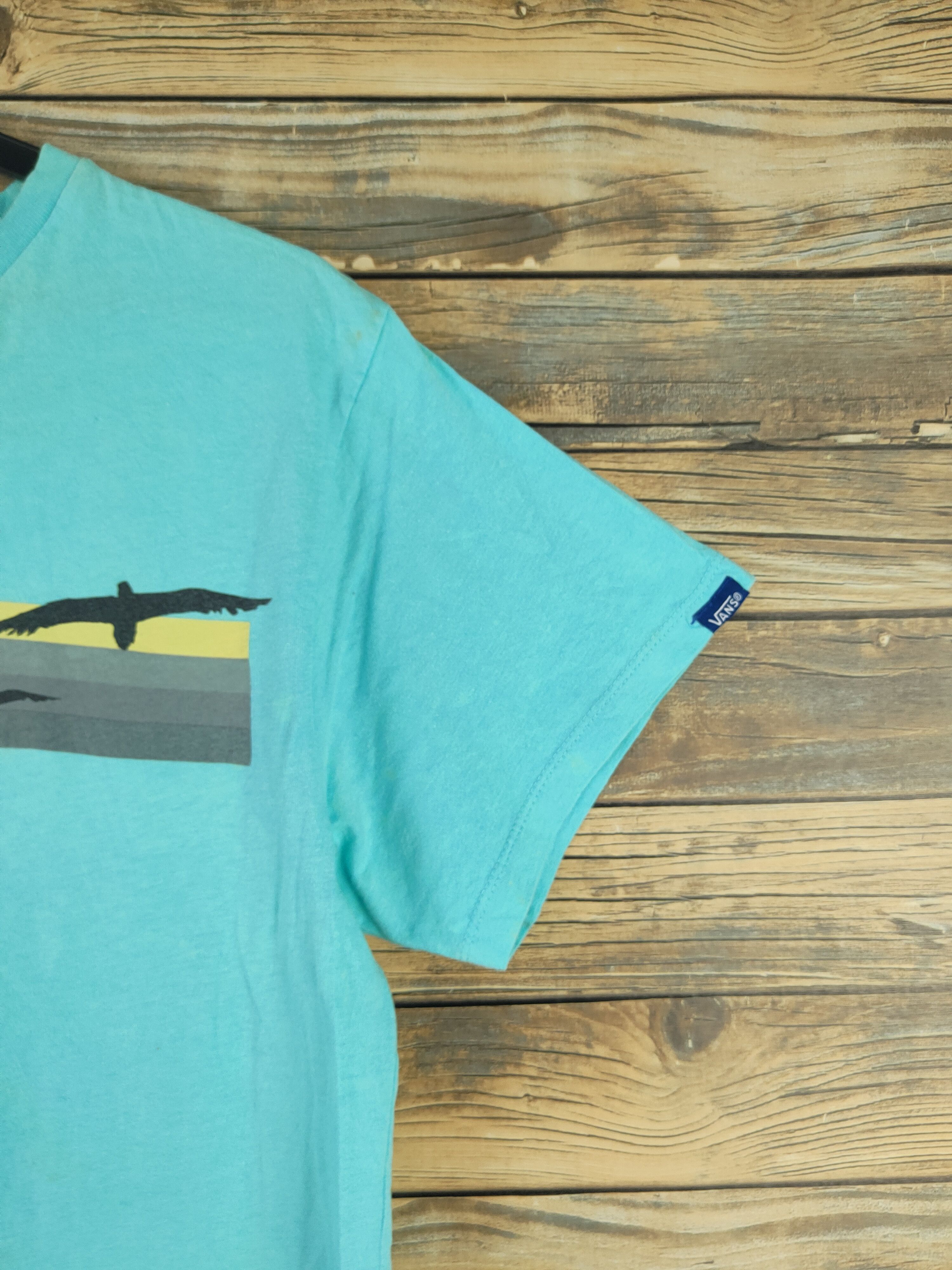 Vans DL Vans Turquoise Short Sleeve T-shirt #2559 Size US M / EU 48-50 / 2 - 8 Thumbnail